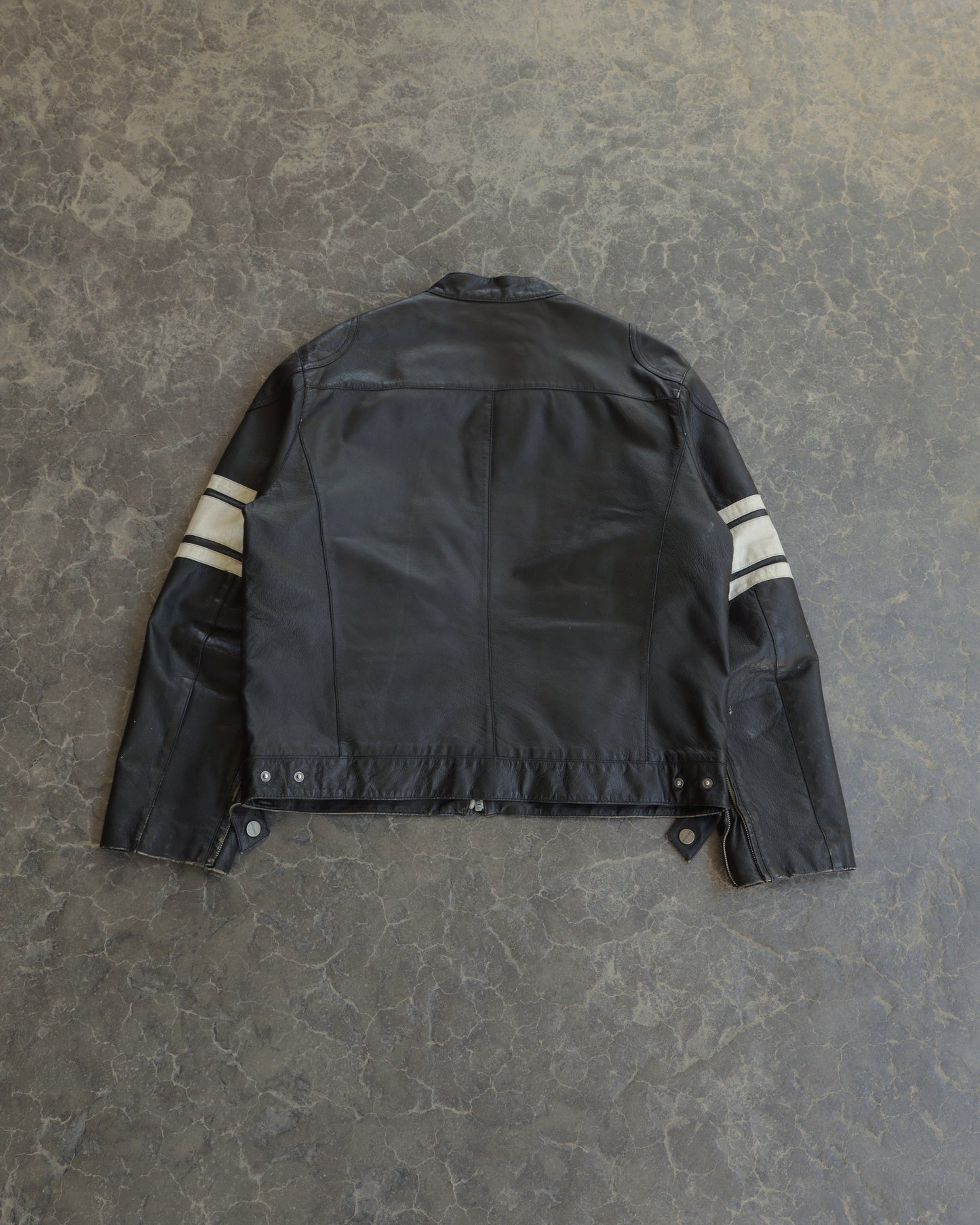 00s Arizona Racing Leather Jacket - L