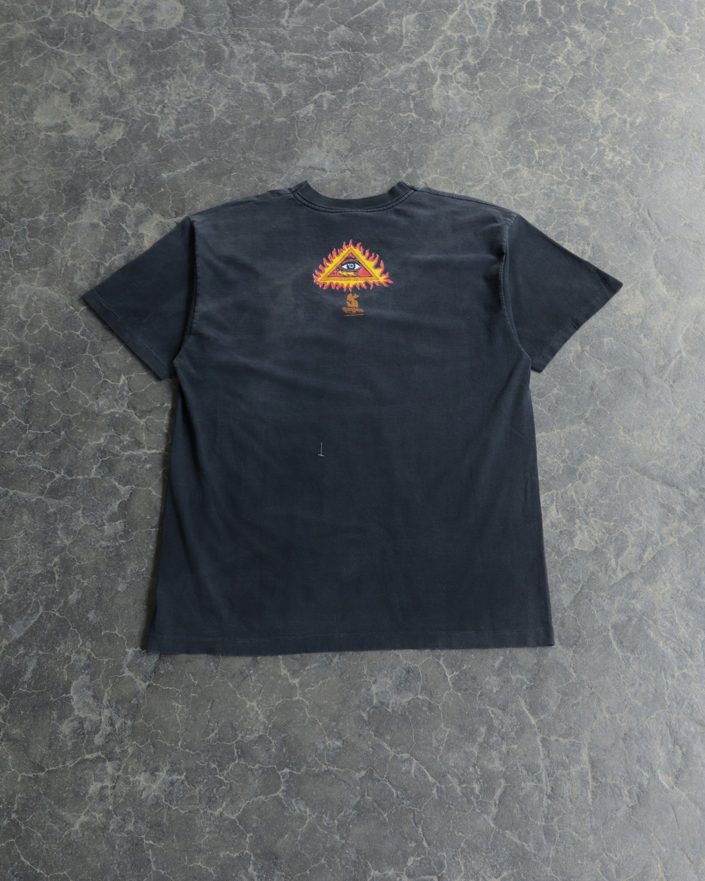 90s Santana Heaven Smiles Faded Black Tee - XL