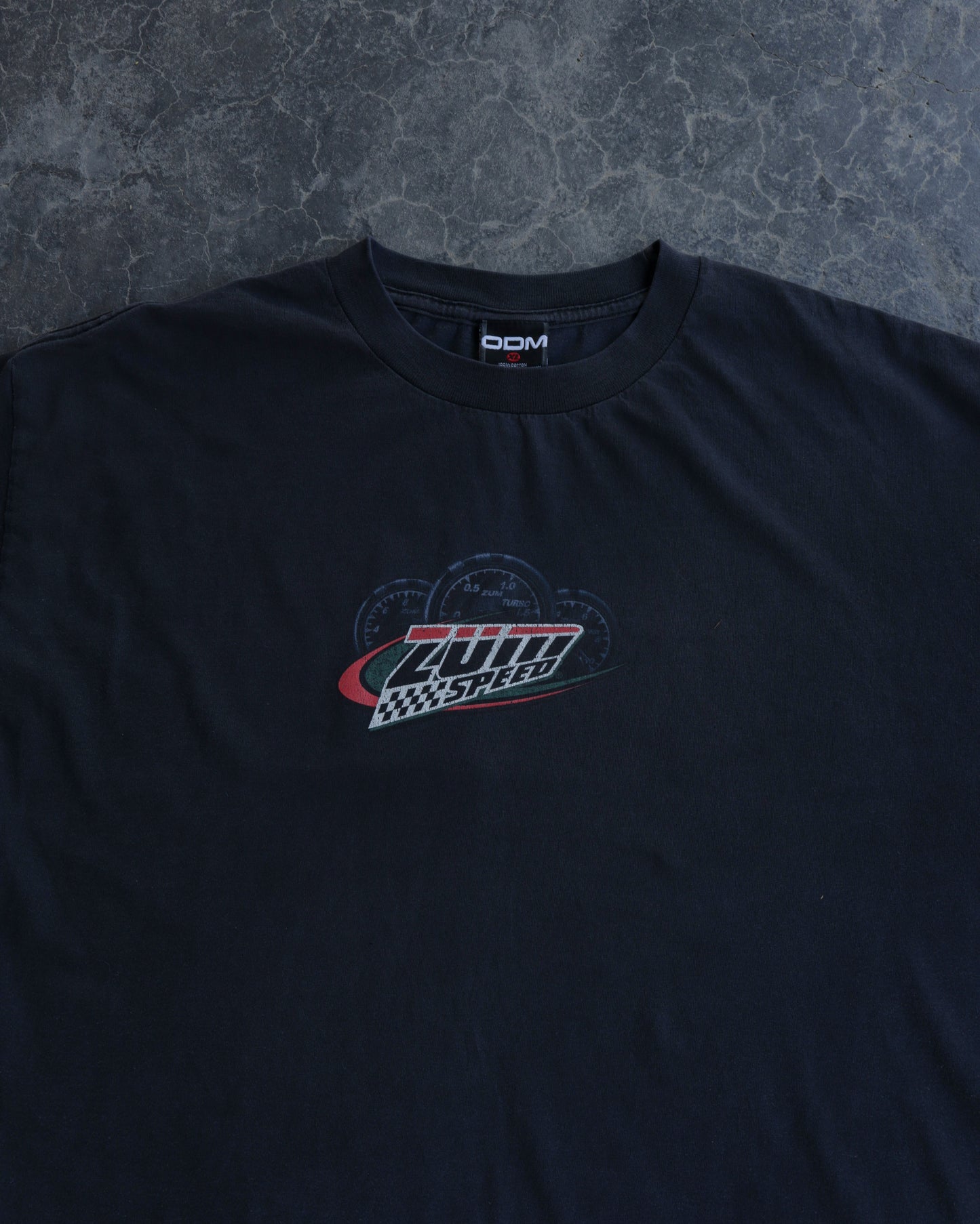 00s JDM ZUM Speed Faded Black Tee - XL