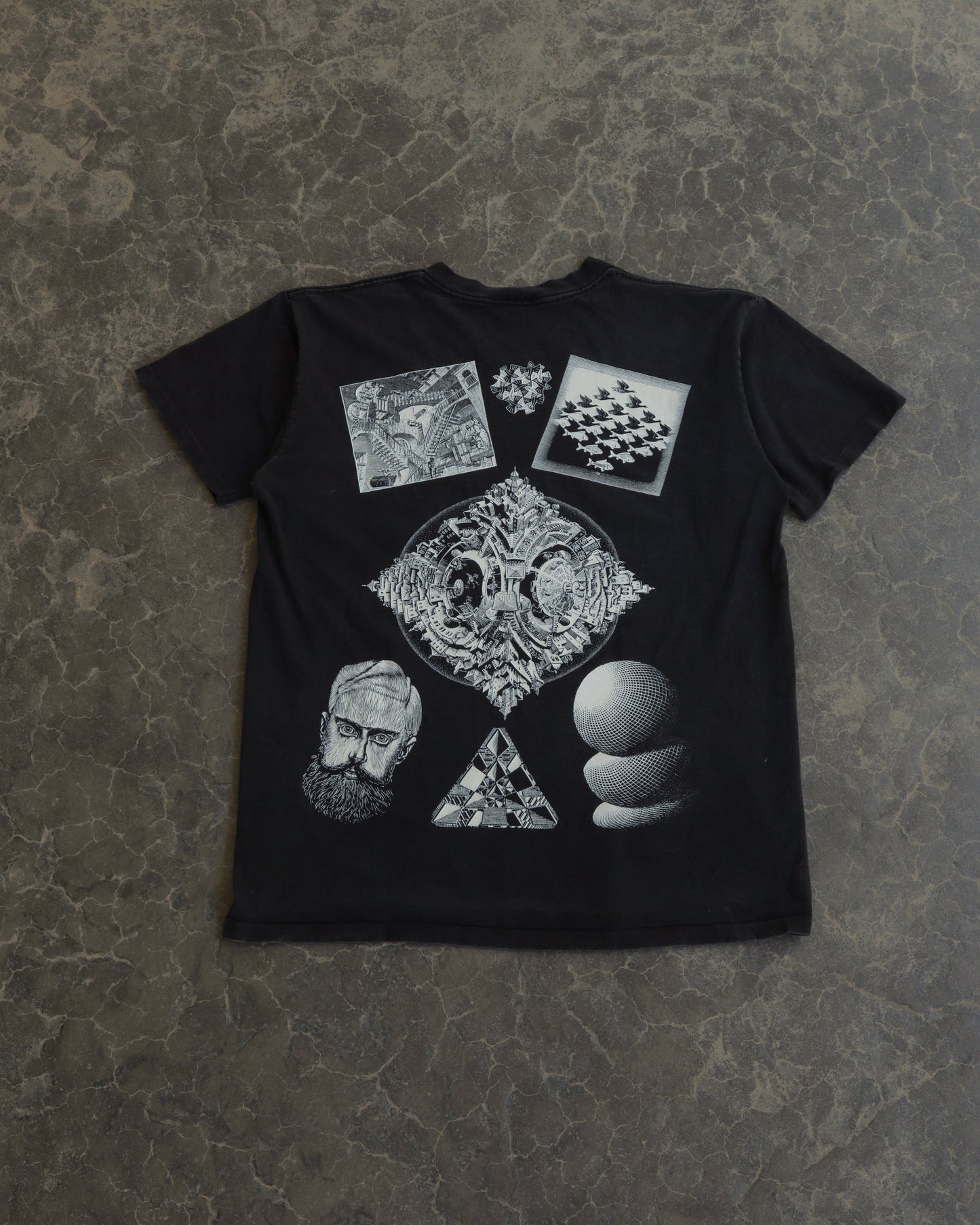 90s MC Escher AoP Tee - L