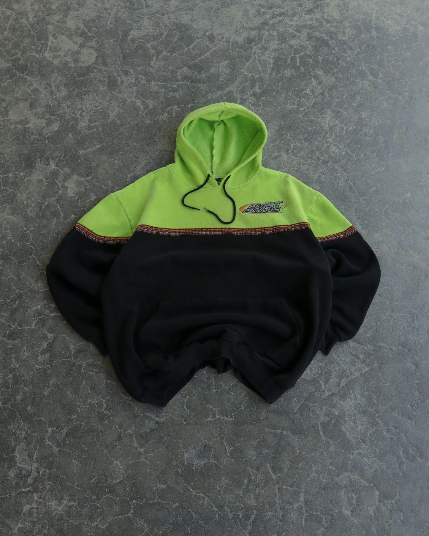 00s 2 Fast 2 Furious Two Tone Hoodie - XXL
