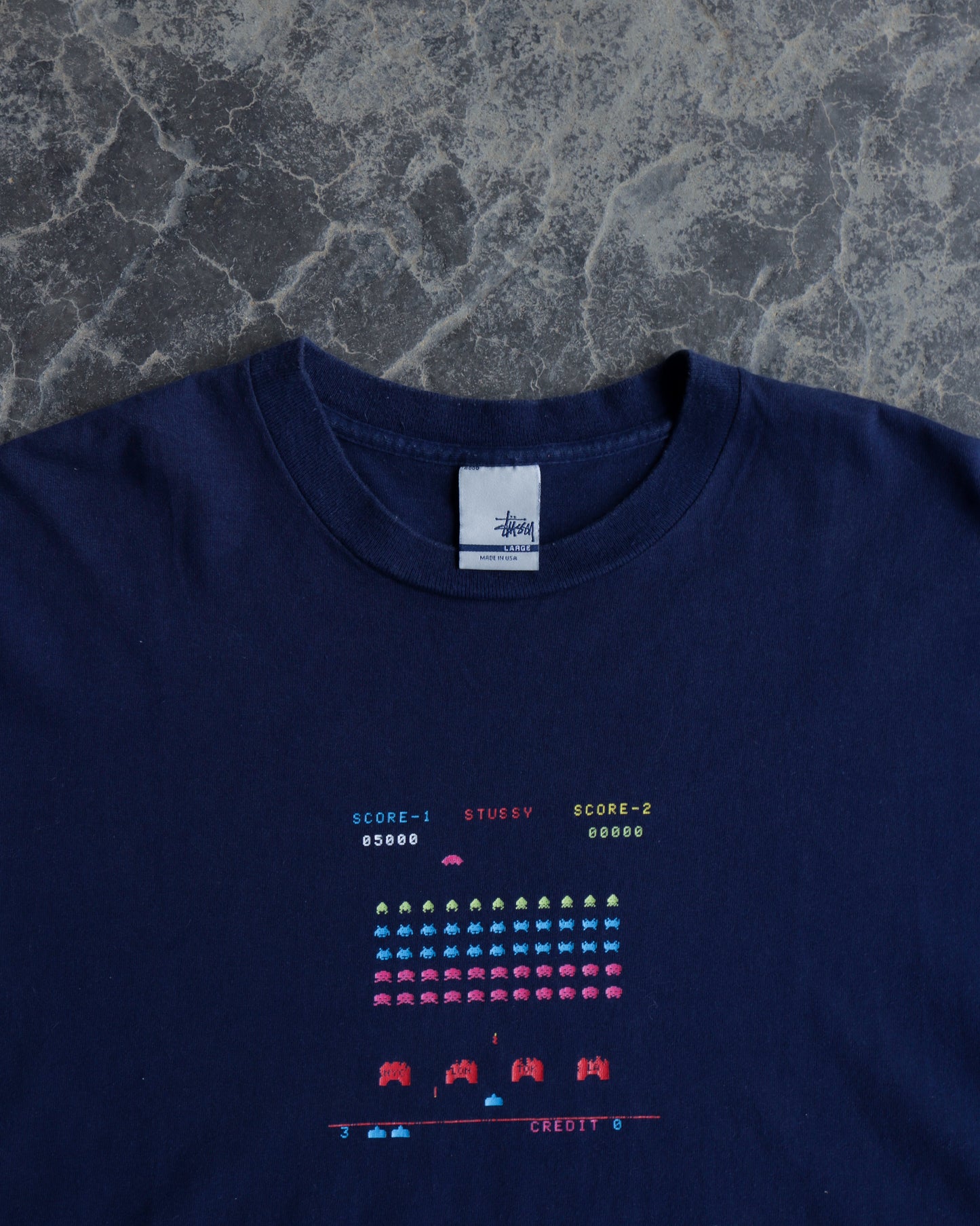 90s Stussy Arcade Tee - L