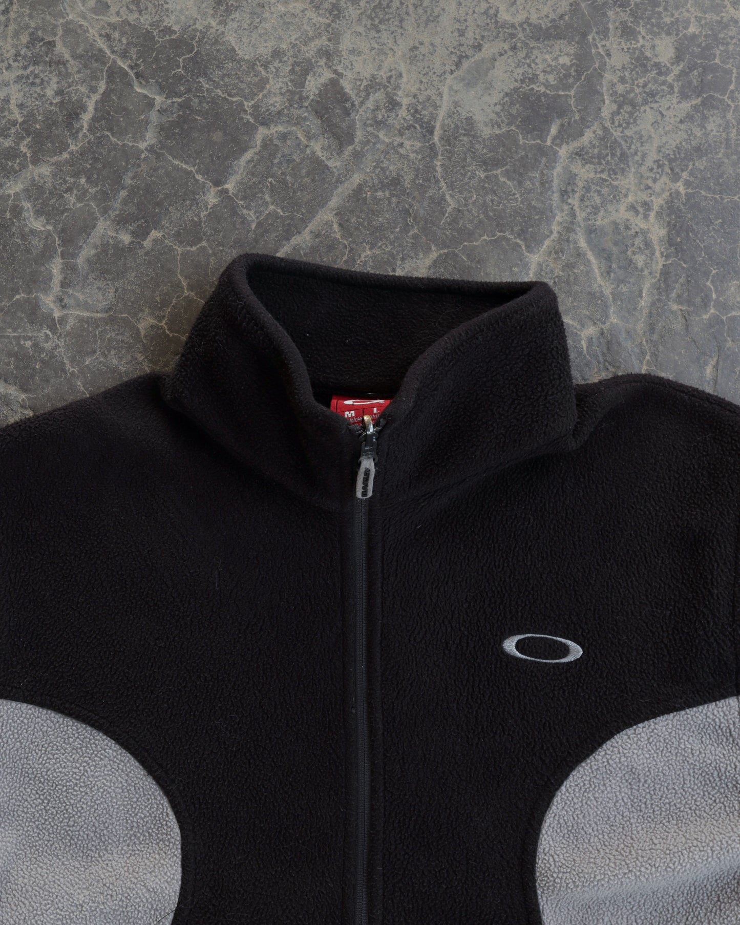 90s Oakley Two Tone Fleece Full Zip Sweatshirt - M/L