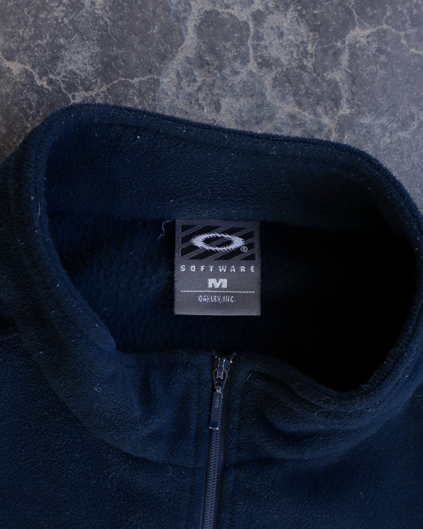 90s Oakley Software Two Tone Fleece Half Zip Sweatshirt - M