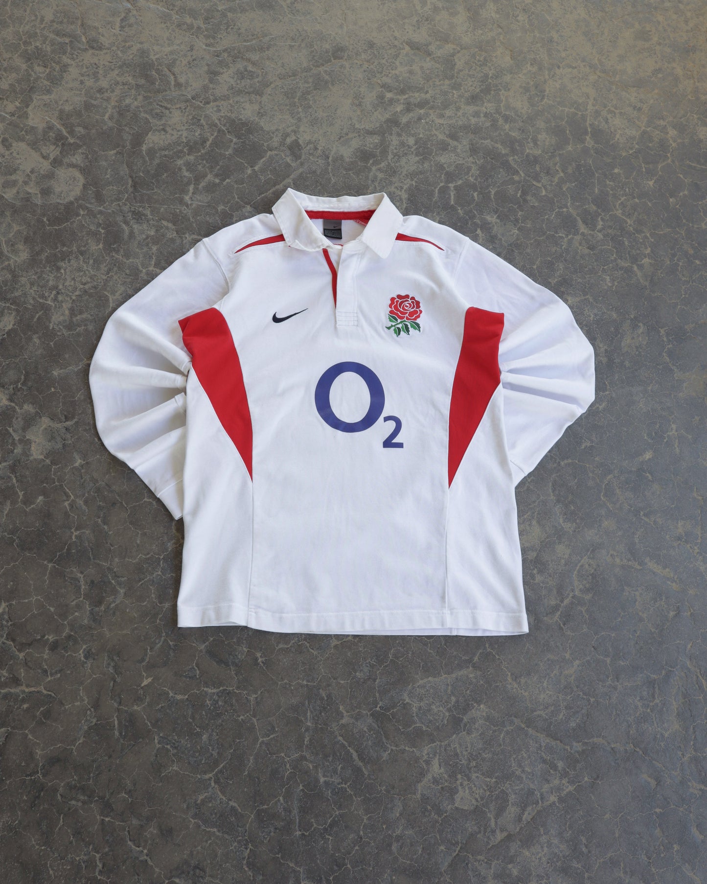 90s Nike Collared Long Sleeve Shirt - M