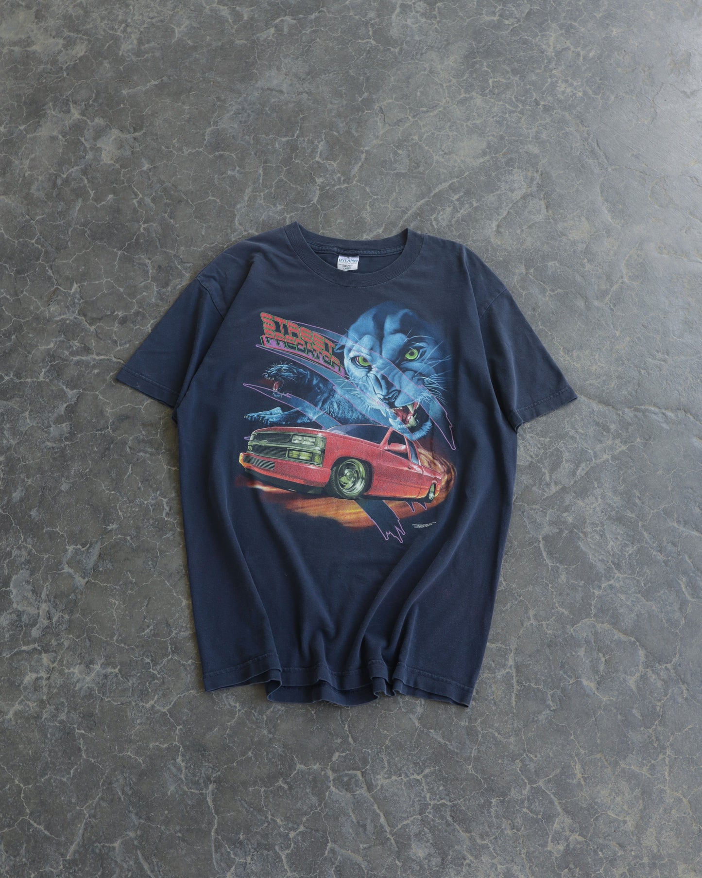90s Chevrolet Street Predator Faded Navy Tee - L