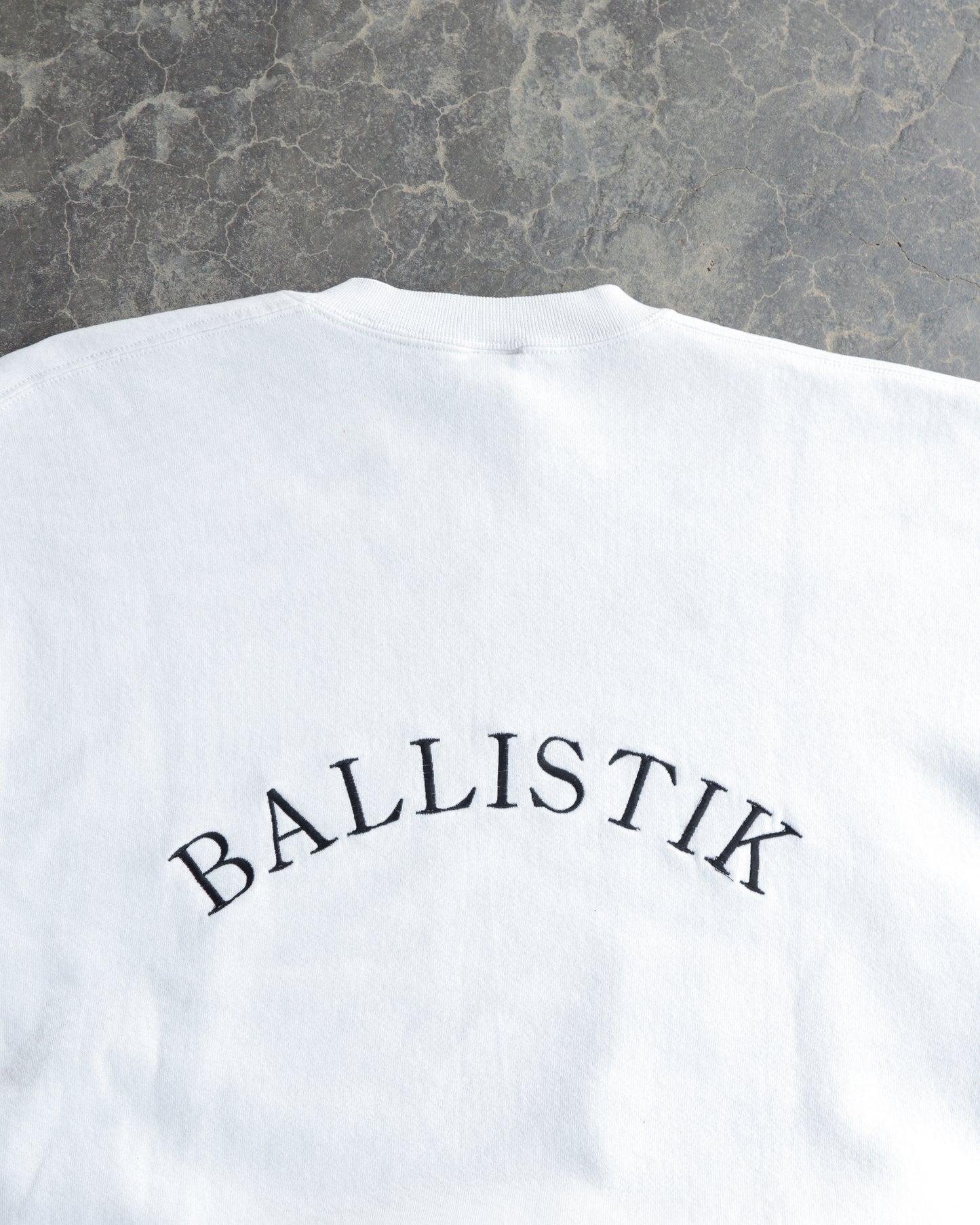 90s Ballistik Russell Athletic White Crewneck Sweatshirt - XXL
