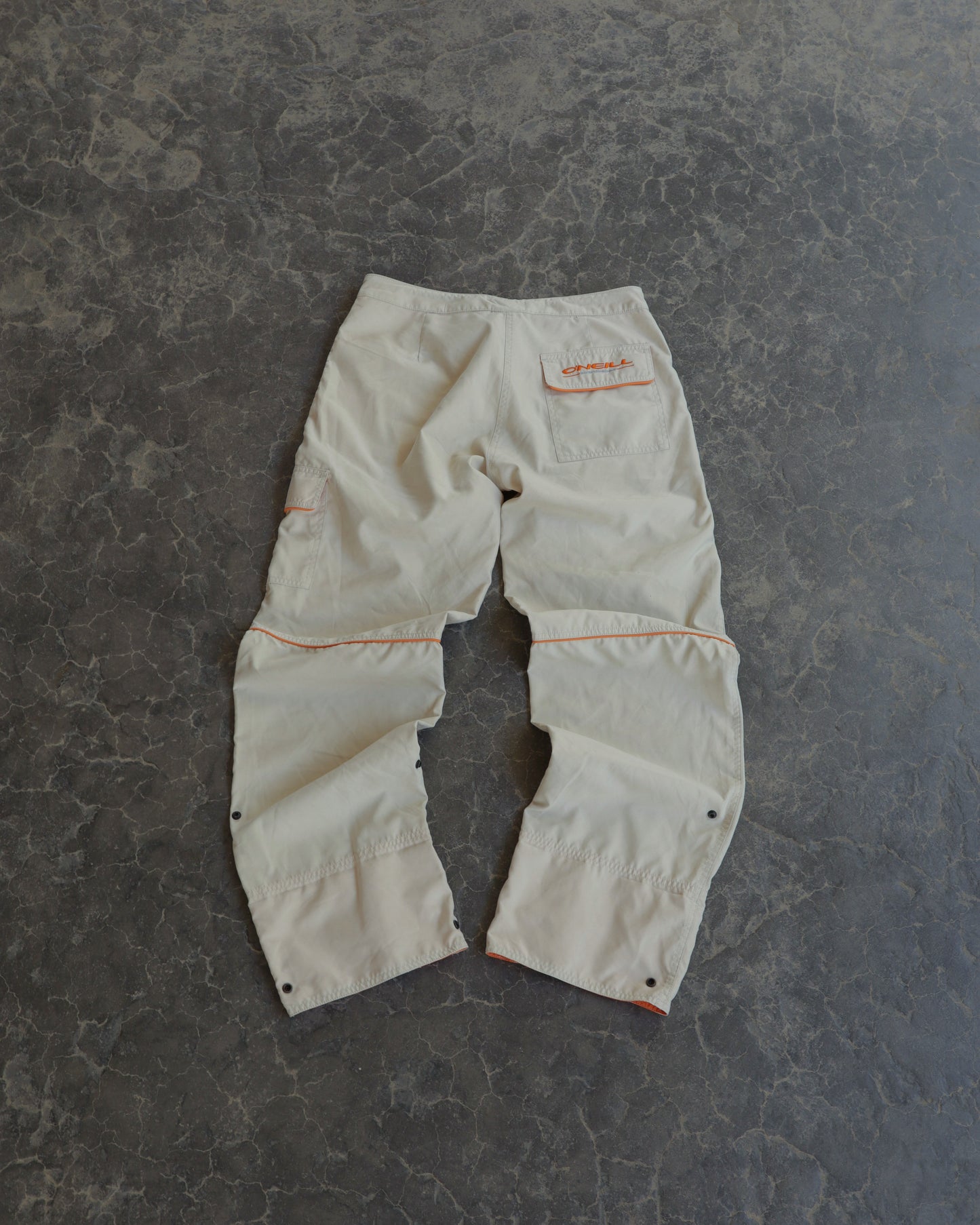 00s Quiksilver Cream Nylon Pants - 30