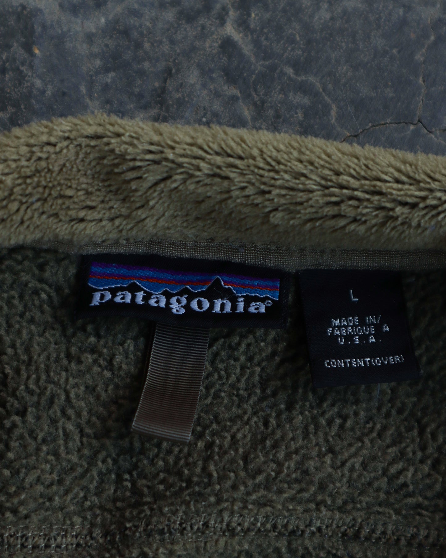 90s Patagonia Regulator Moss Green Full Zip Sweatshirt - L