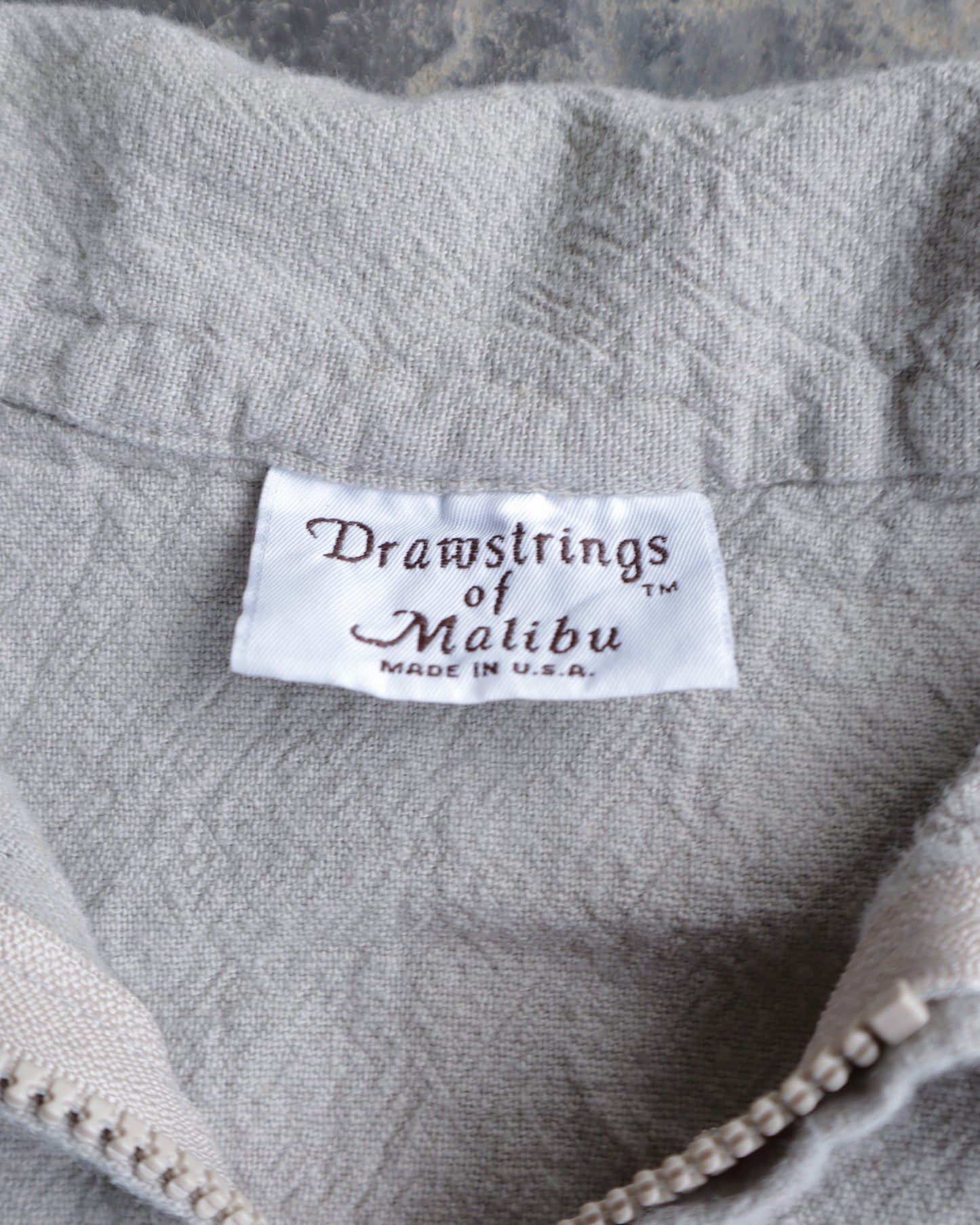 90s Malibu Zip Up Beach Shirt - XL