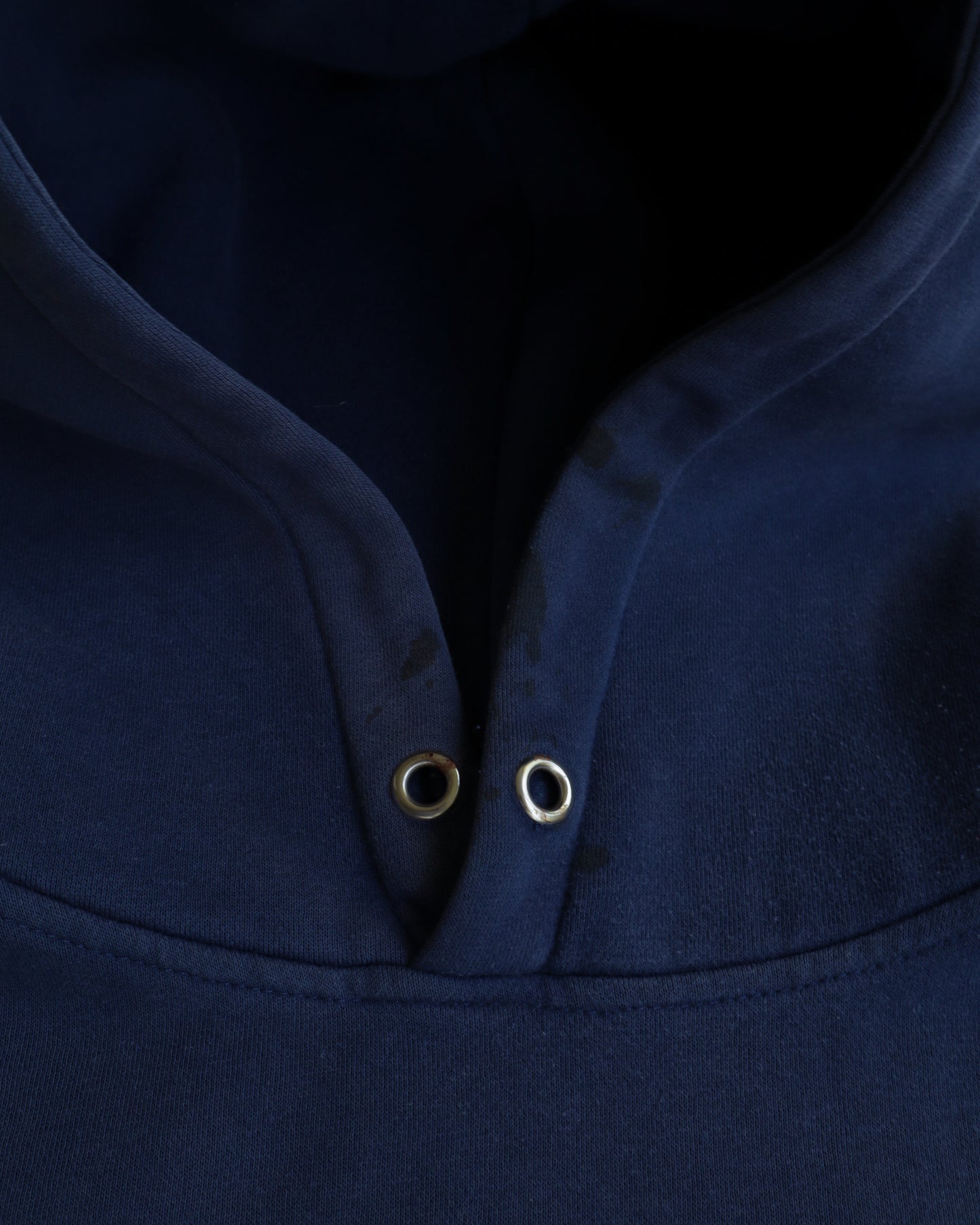 90s FUBU Embroidered Logo Navy Hoodie - XXL