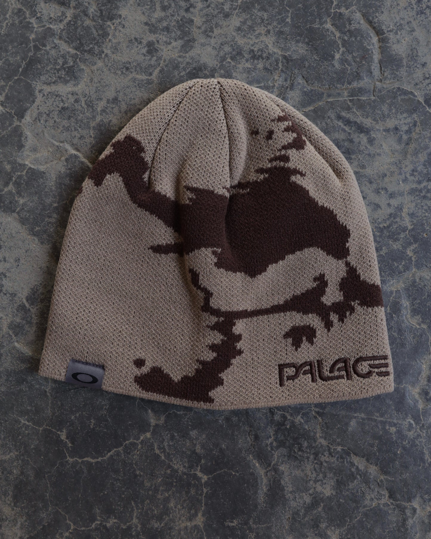 Modern Deadstock Oakley Palace Sand/Brown Beanie - OS
