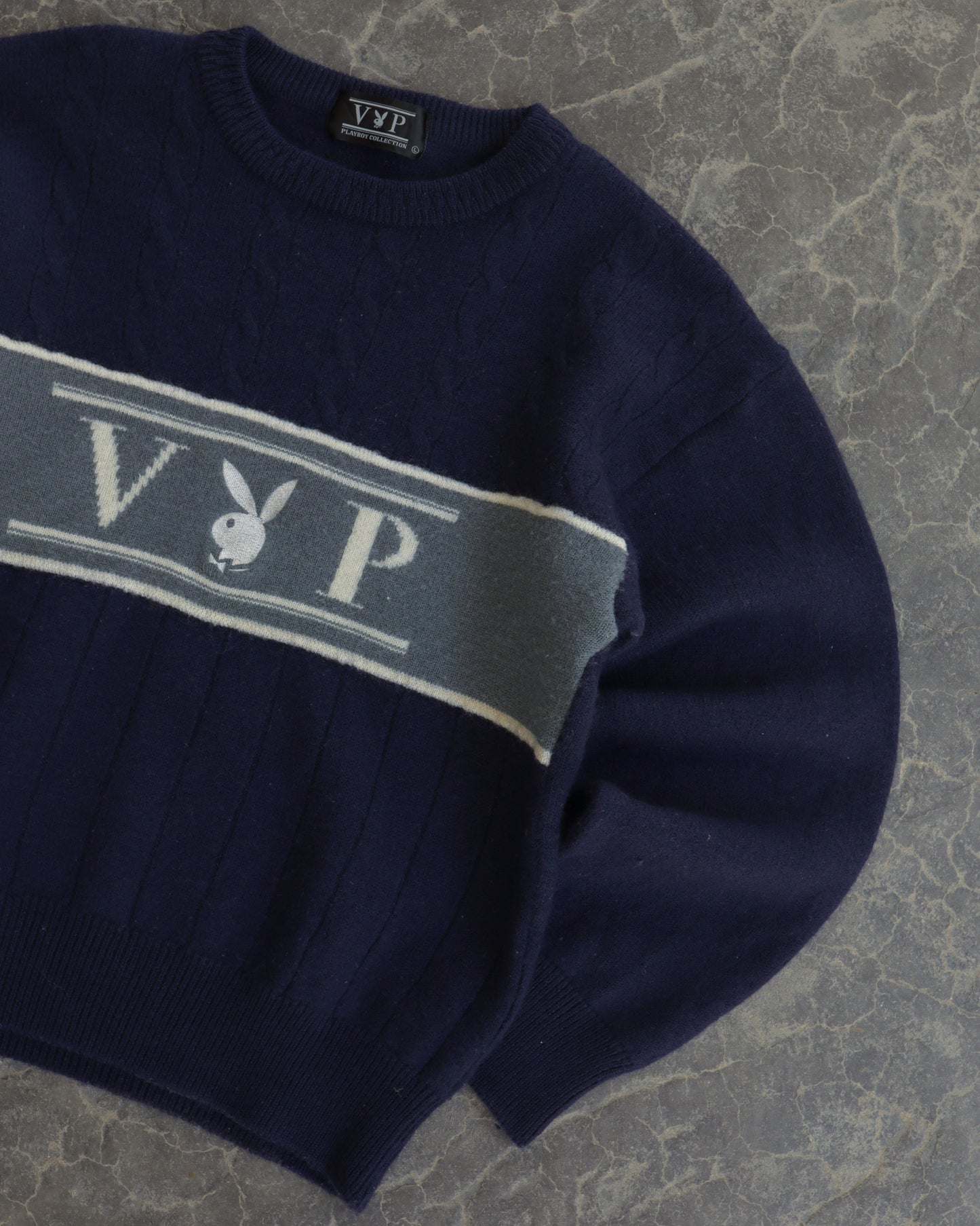 80s Playboy VIP Wool Sweater - L