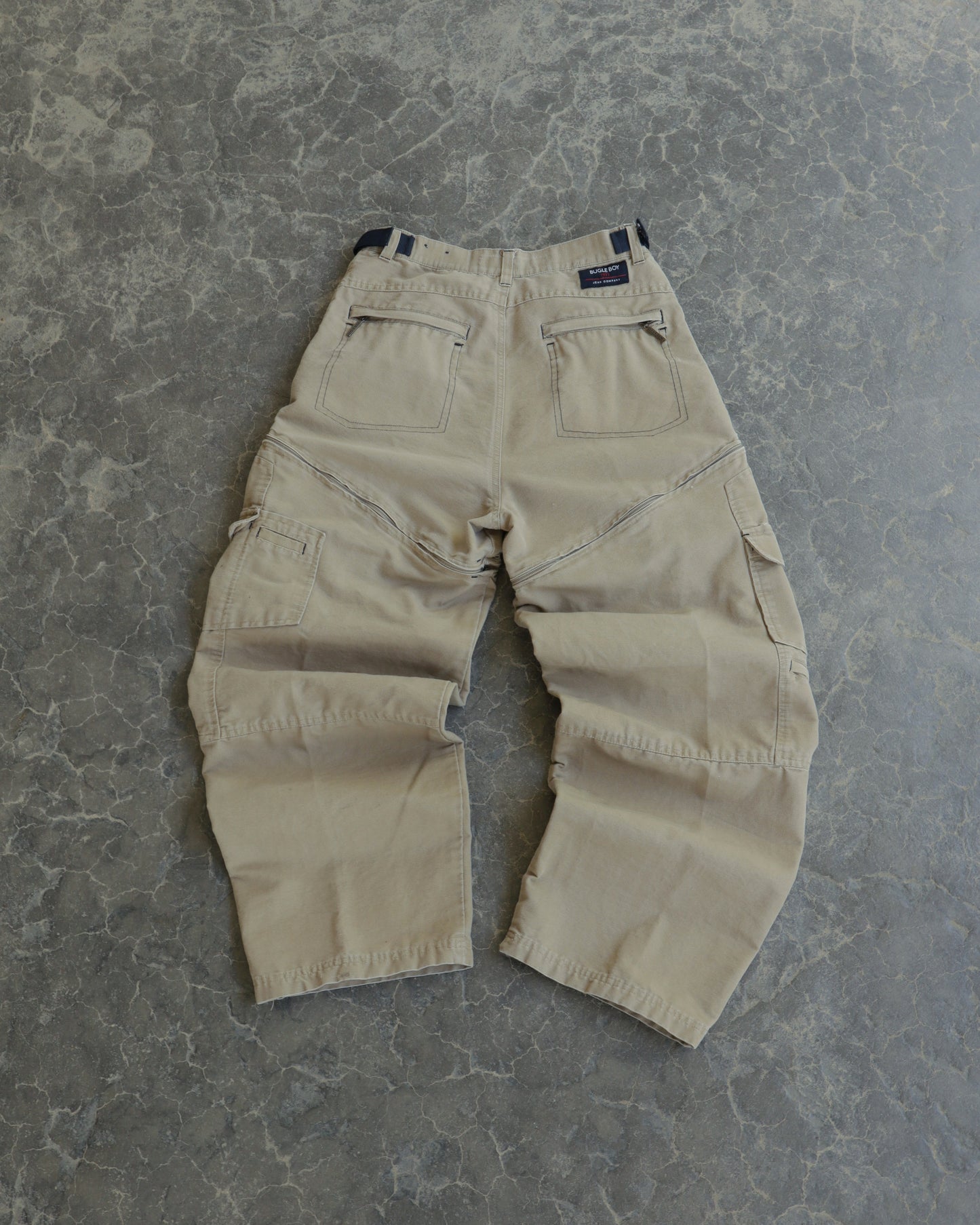 00s Bugle Boy Convertible Tan Pants - 32 x 30