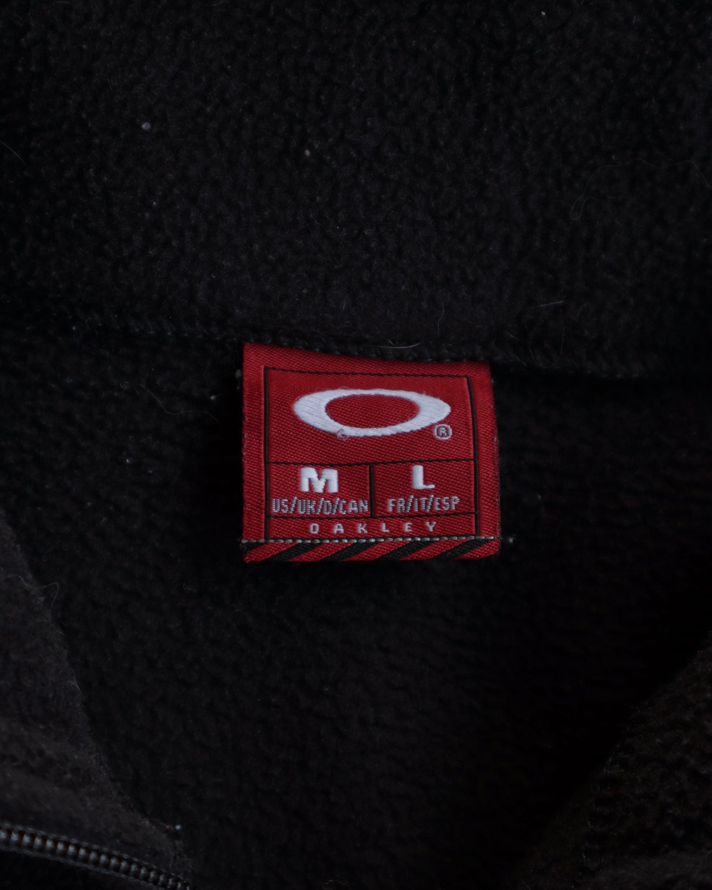 90s Oakley Two Tone Fleece Full Zip Sweatshirt - M/L