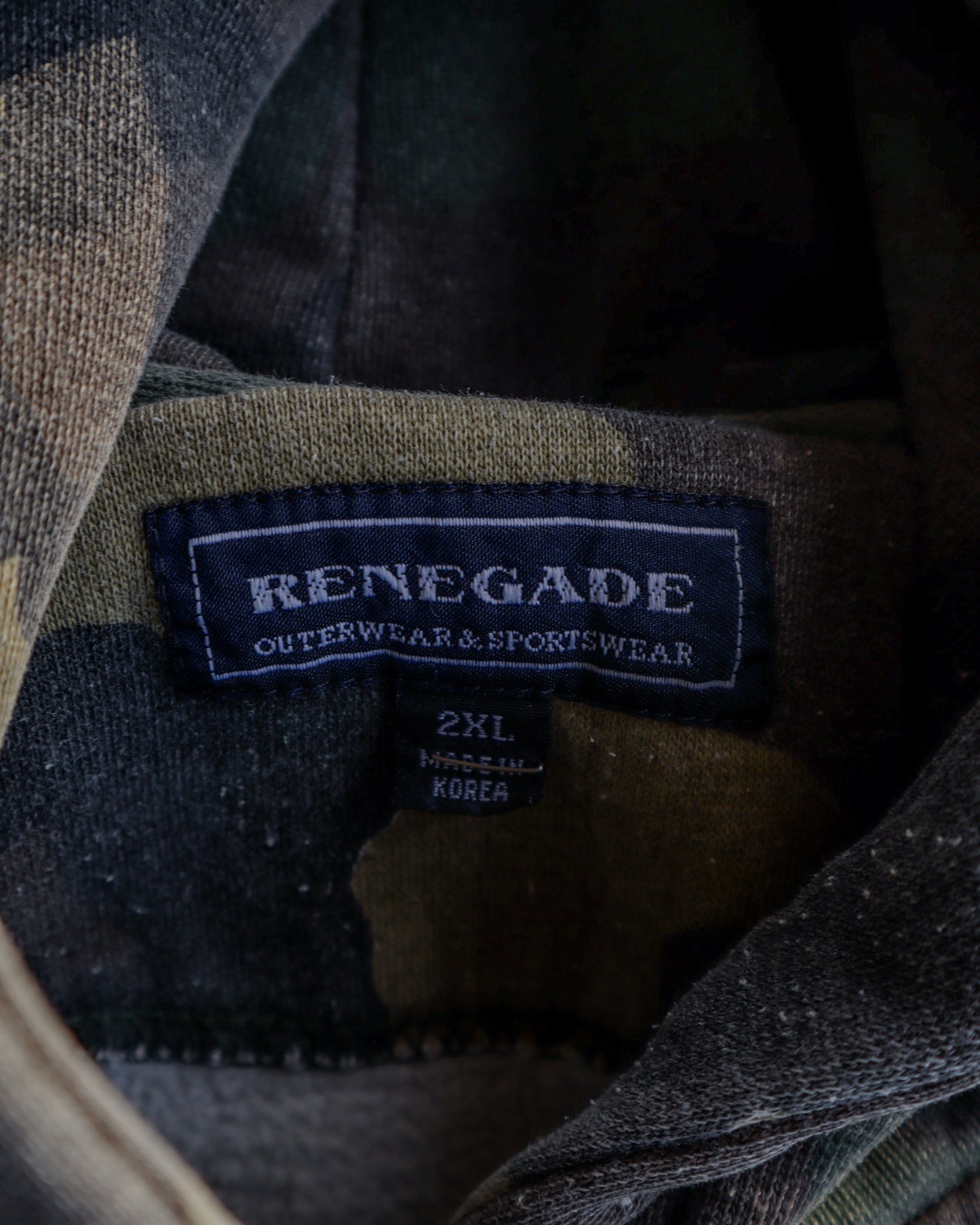90s Renegade Camo Boxy Hoodie - XXL