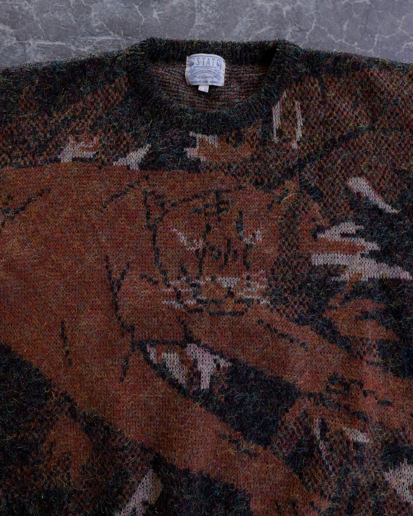 90s Tiger Sweater - L