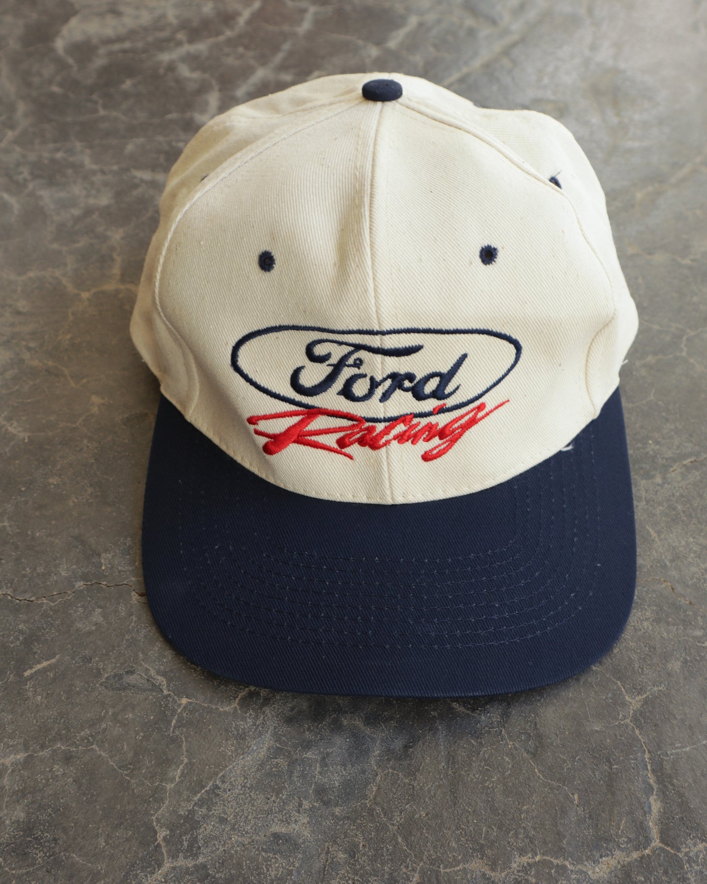 90s Ford Racing Snapback Hat - OS