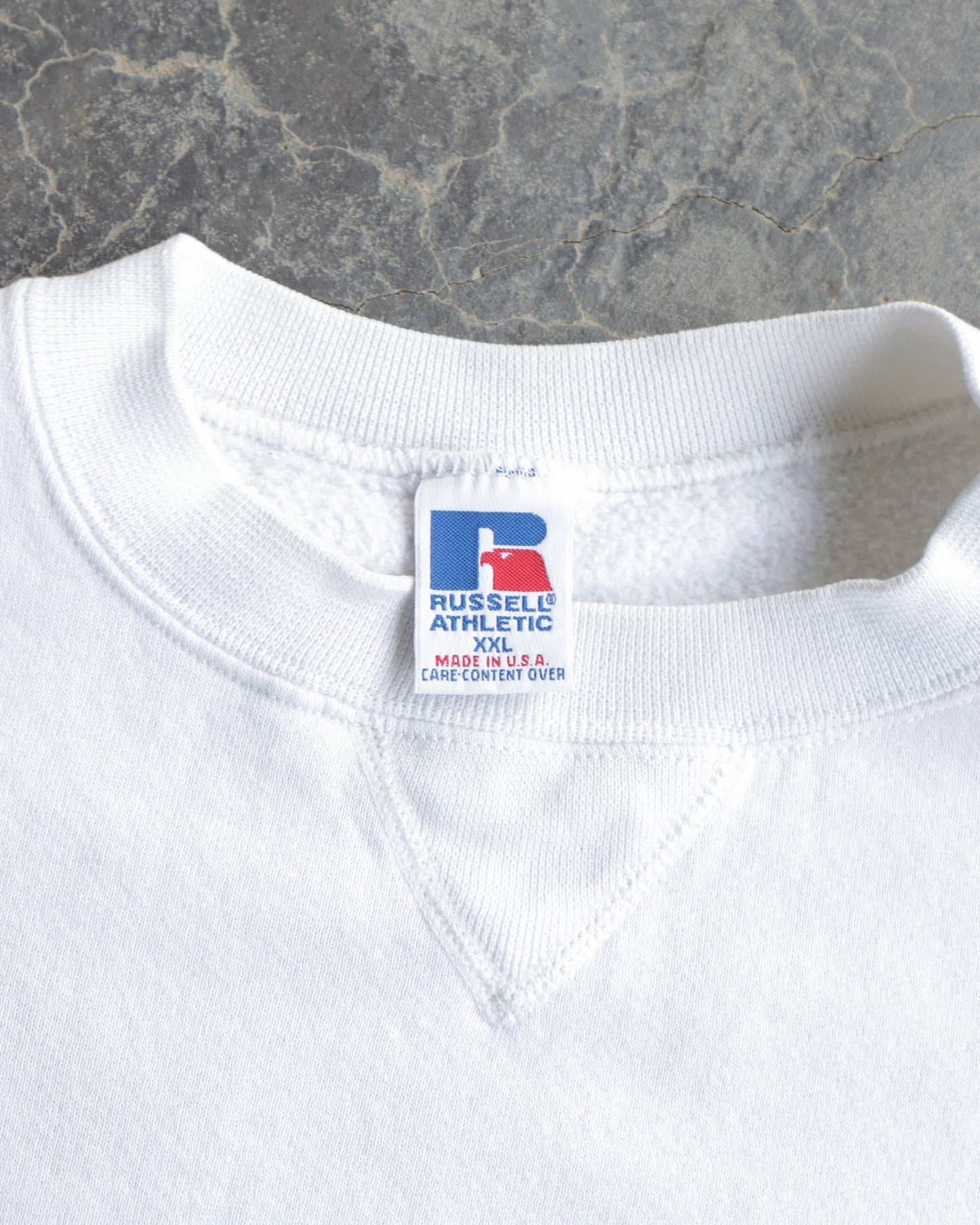 90s Ballistik Russell Athletic White Crewneck Sweatshirt - XXL