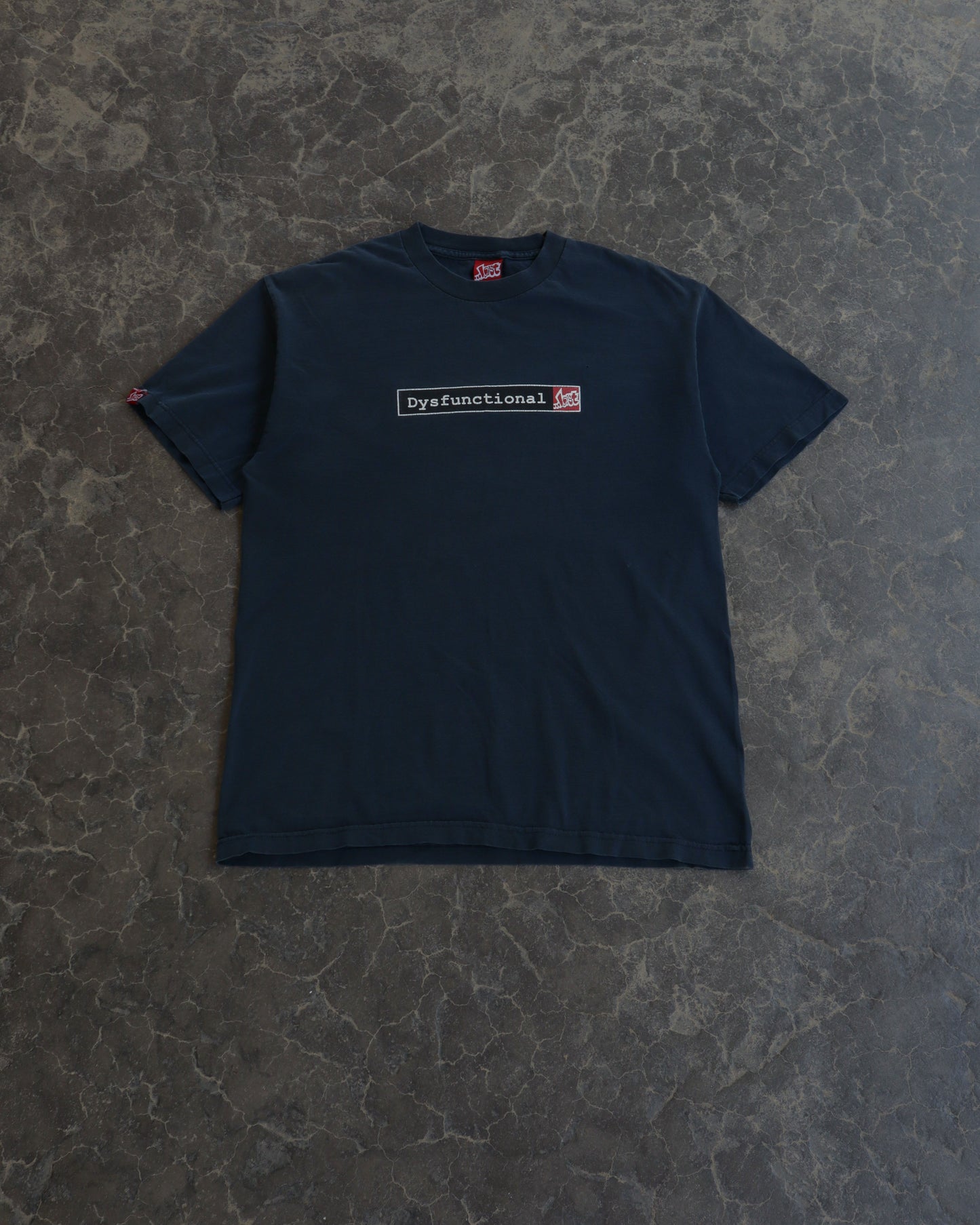 00s Dysfunctional Lost Enterprises Faded Navy Tee - L