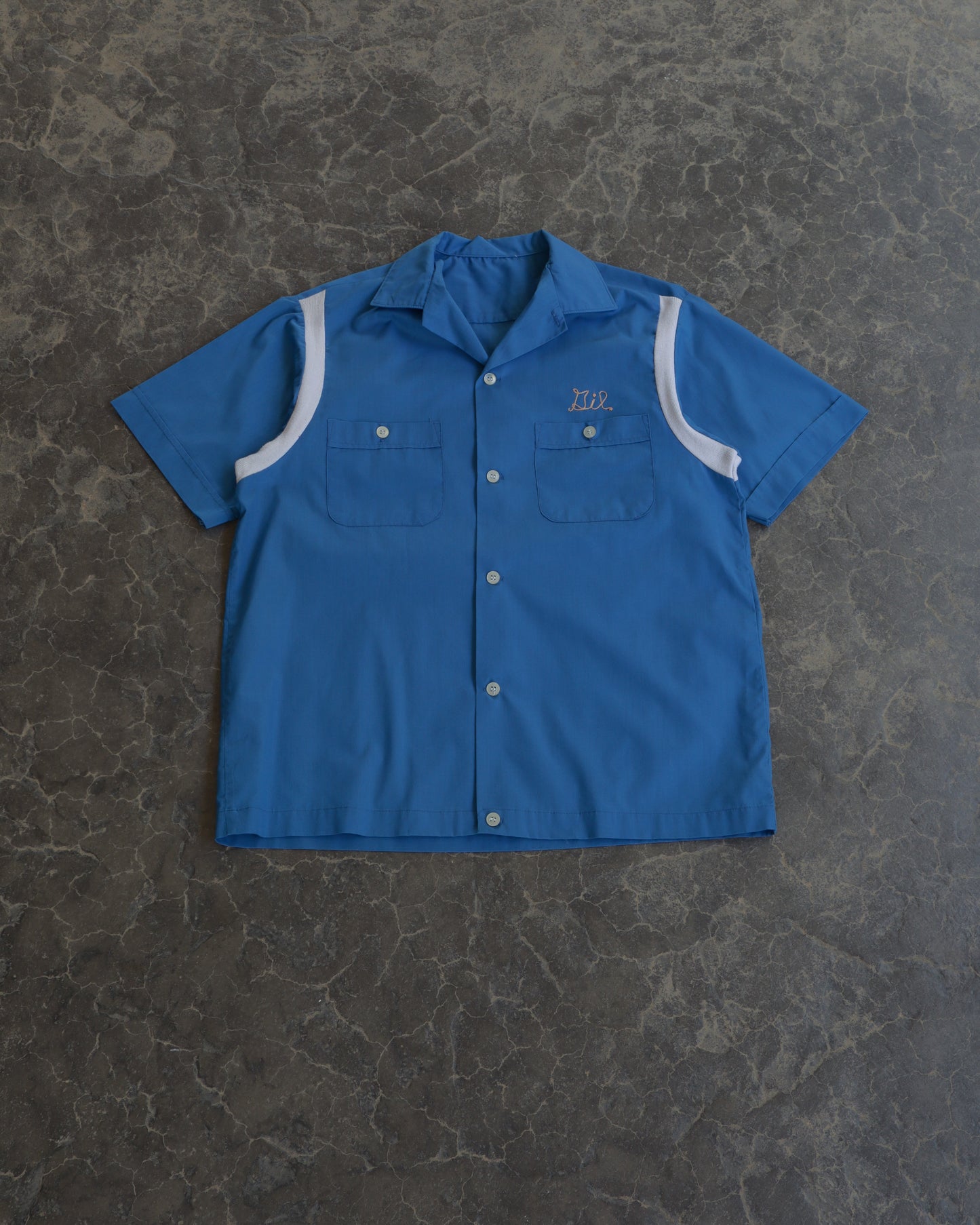70s Chainstitch Bowling Button Up Shirt - L