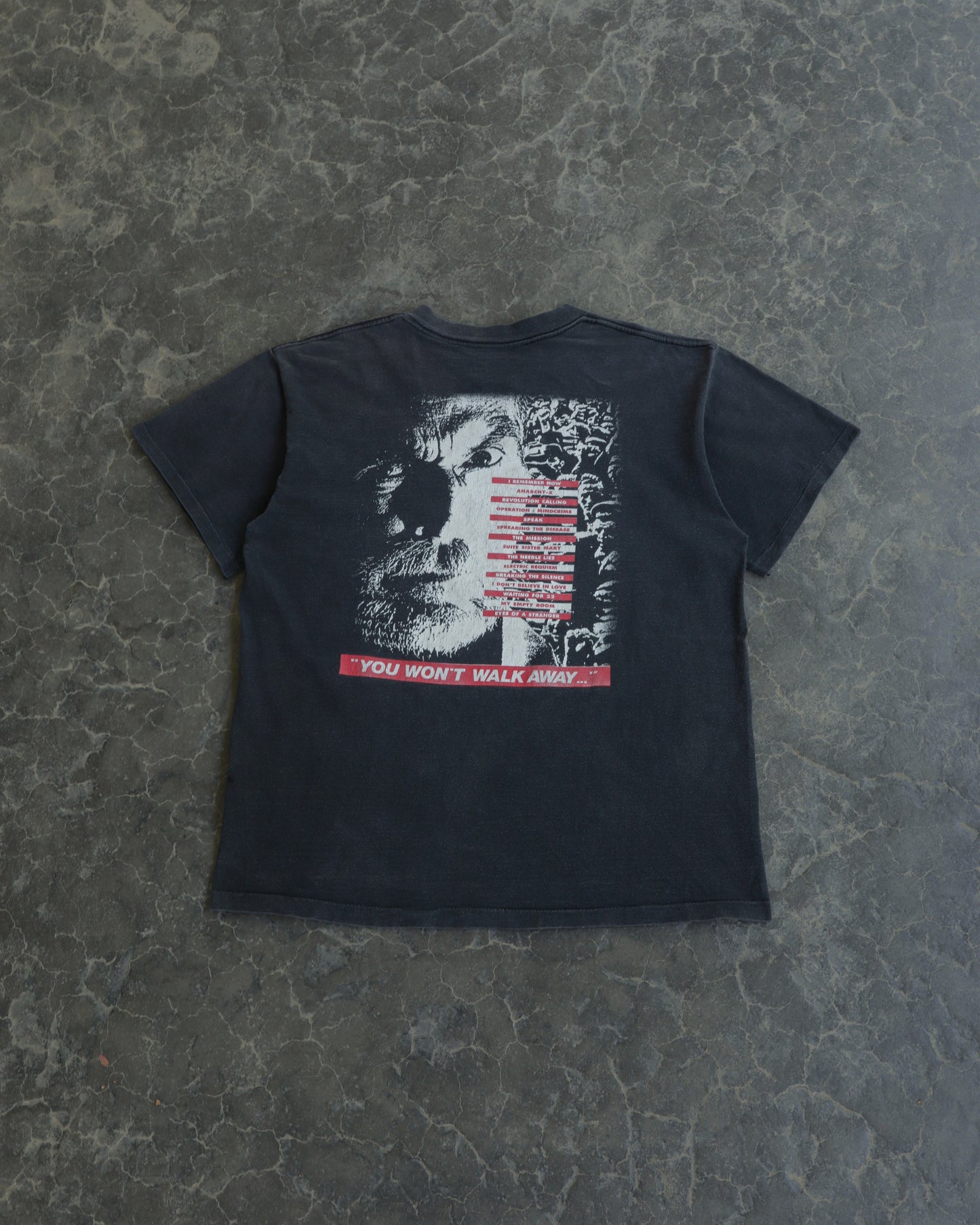 90s Queensyrche Operation: Mindcrime Faded Black Tee - L / XL