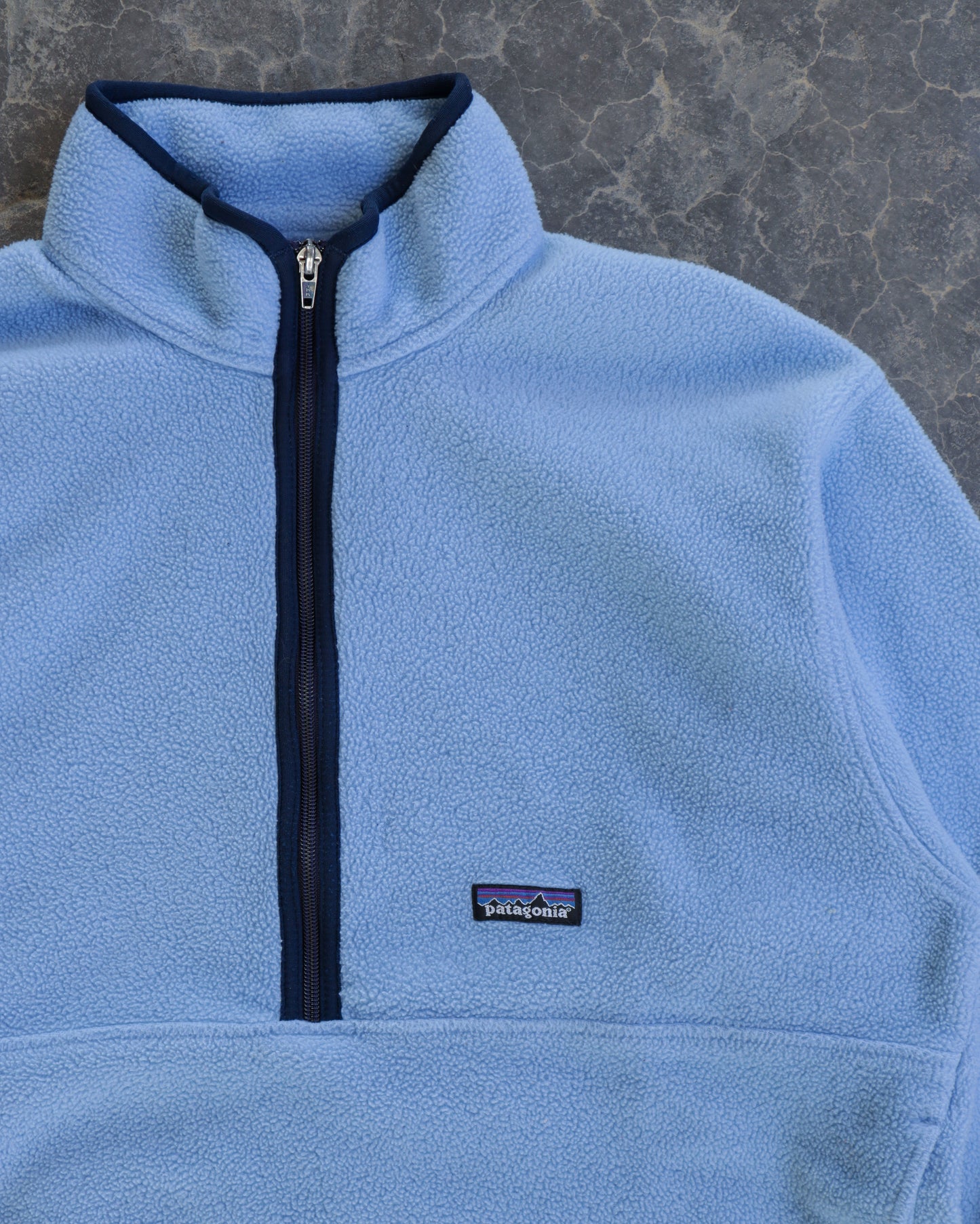 00s Patagonia Synchilla Half Zip Baby Blue Sweatshirt - L