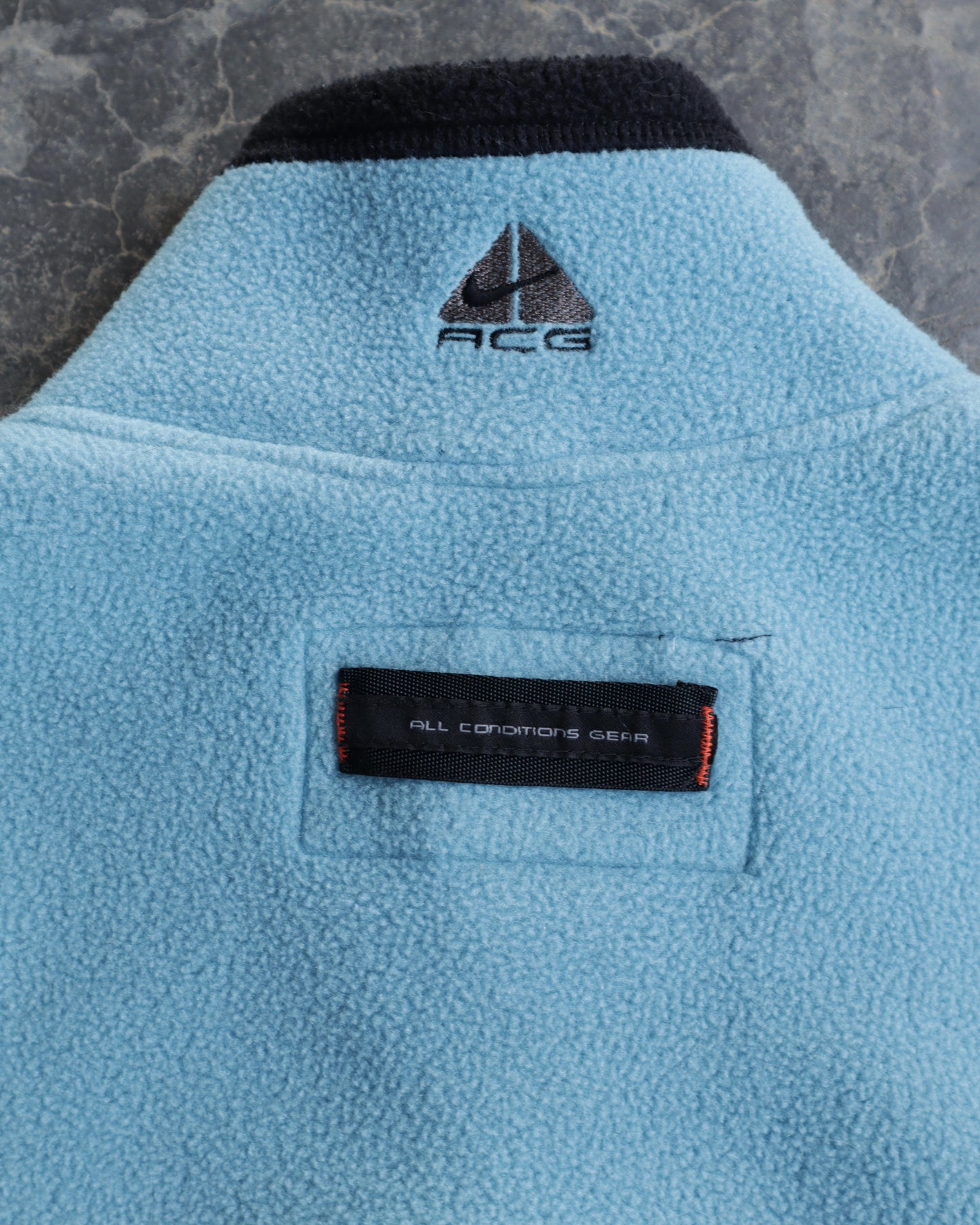 90s Nike ACG Light Blue Fleece Vest - S