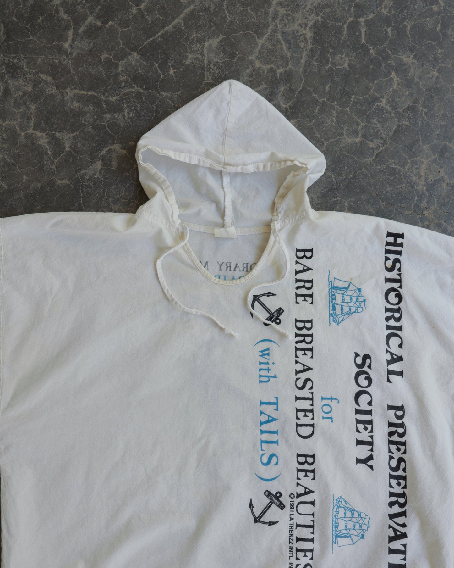 90s La Trenzz Mermaid Beach Pullover Shirt - OS