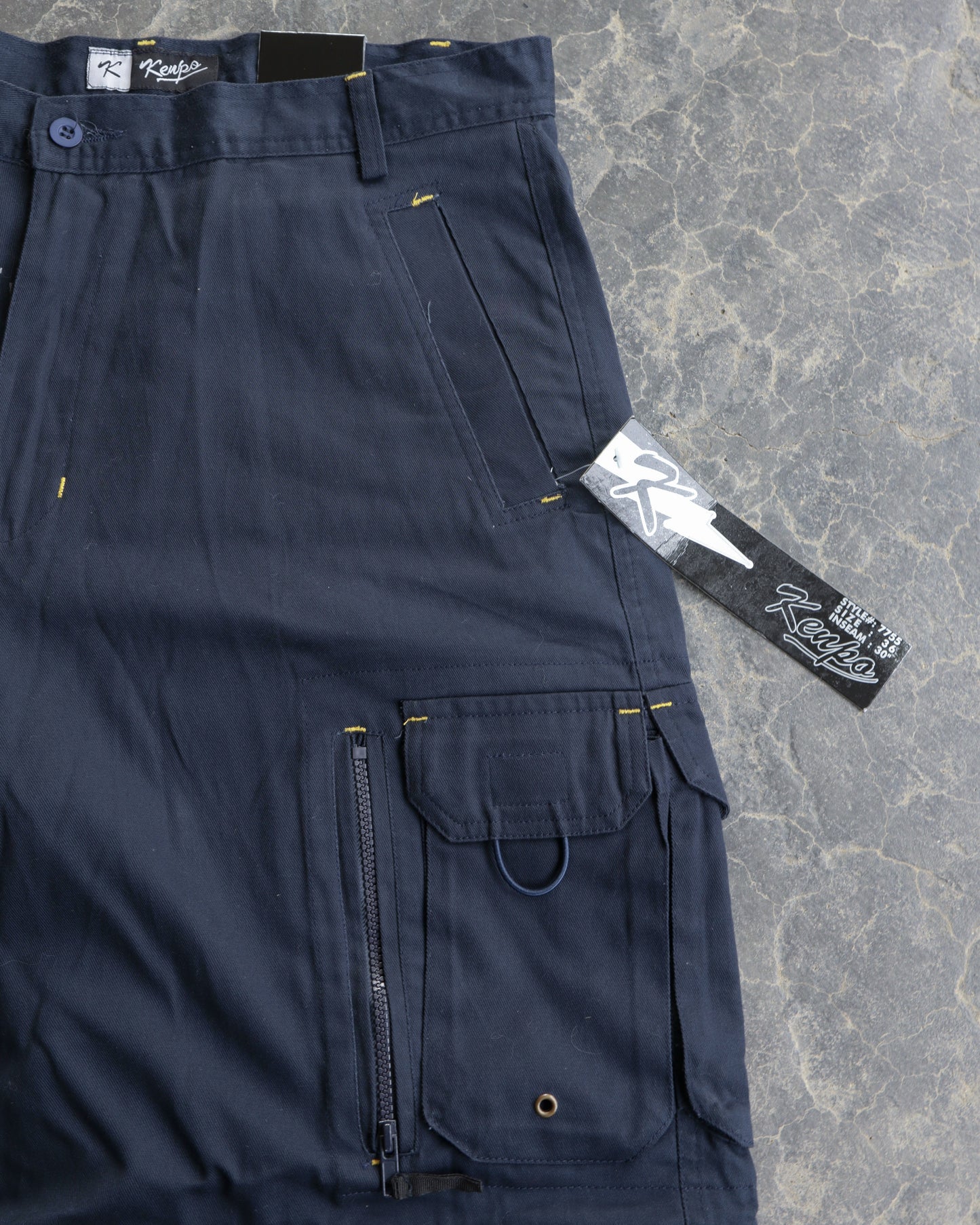 00s Deadstock Kenpo Navy Pants - 36 x 30