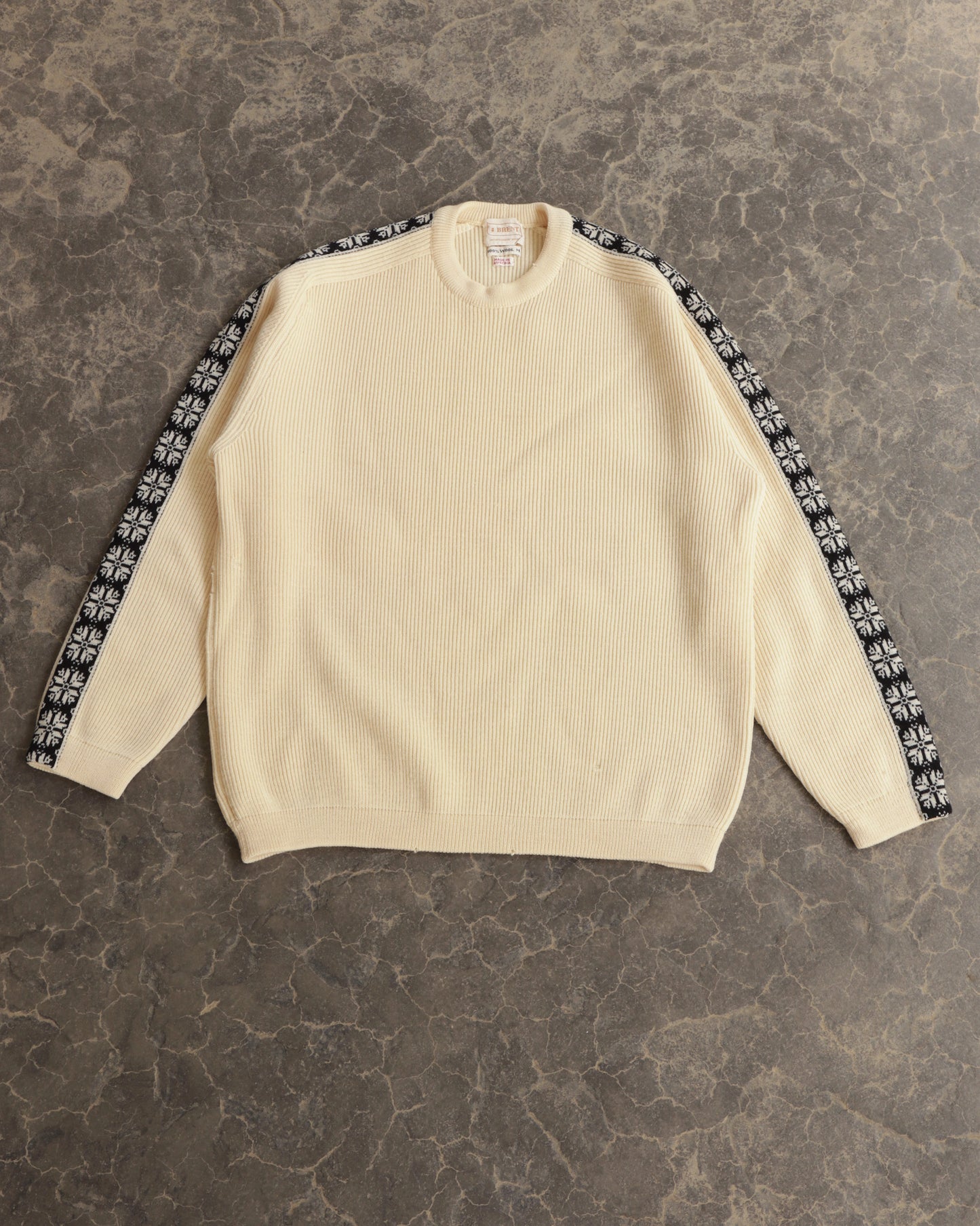 70s Montgomery Ward Cream Wool Sweater - L