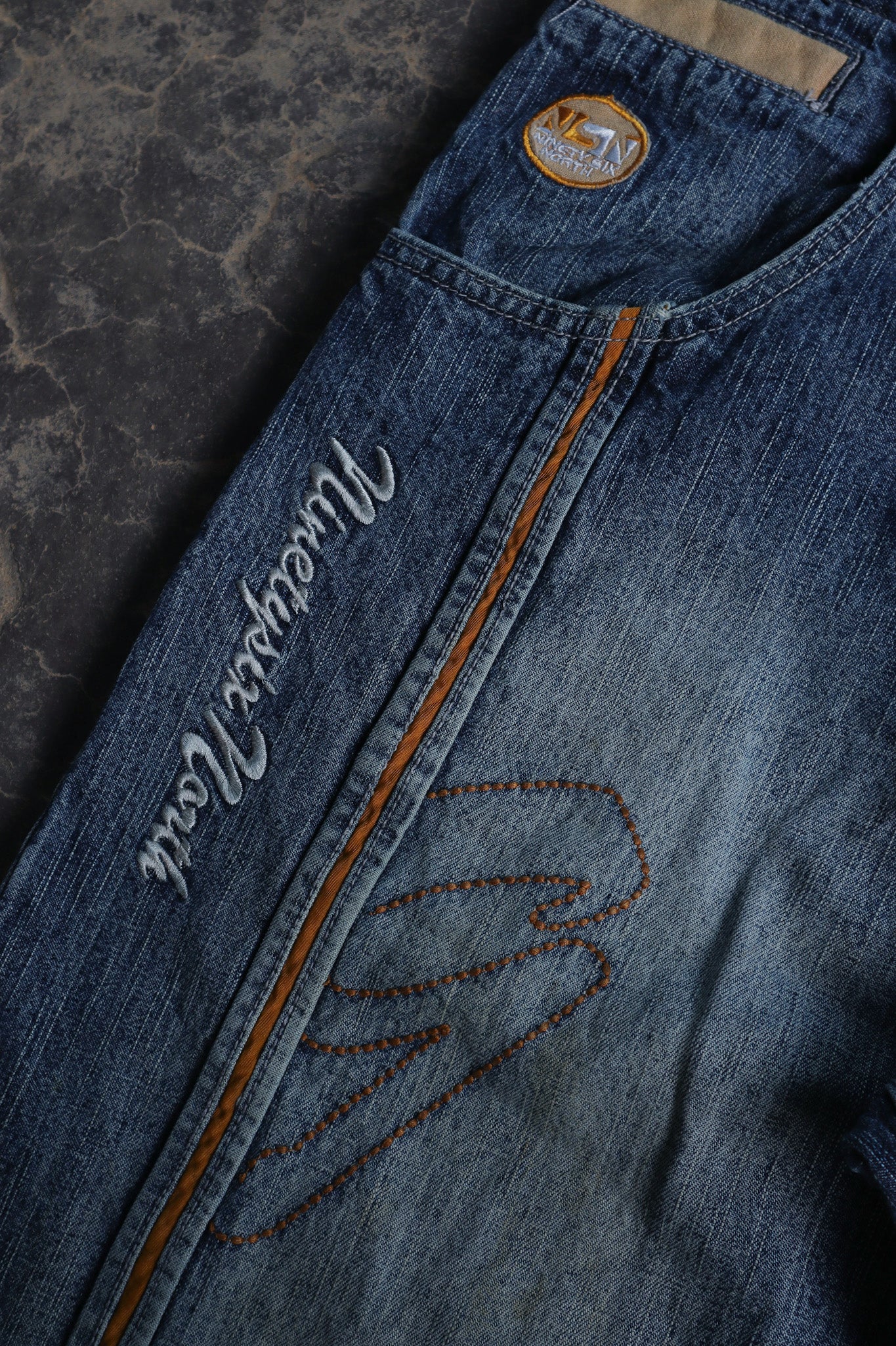 00s Ninety Six North Wide Leg Denim Pants - 32 x 33