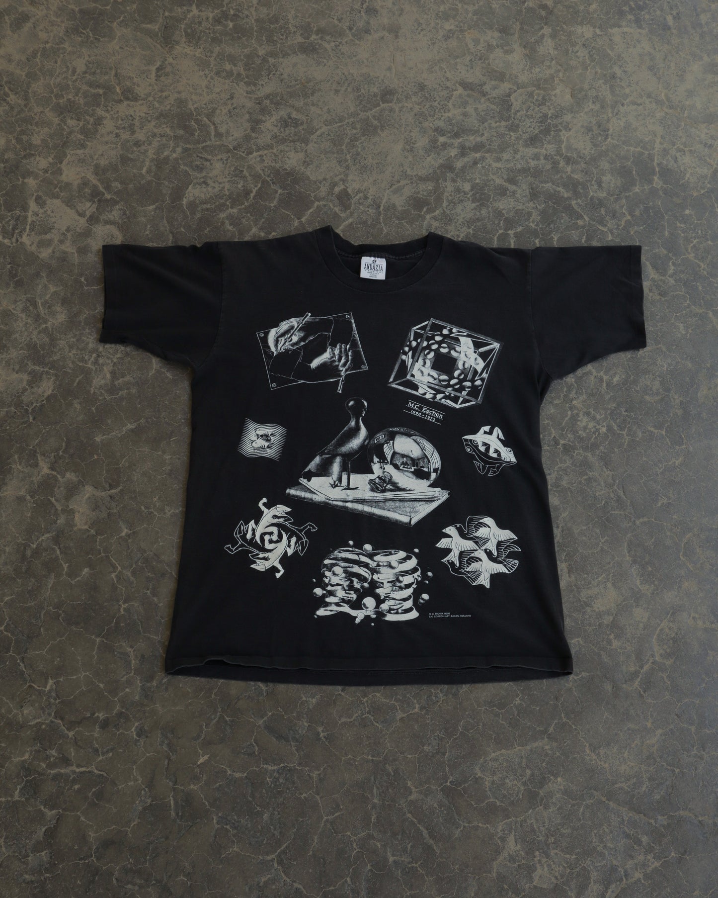 90s MC Escher AoP Tee - L