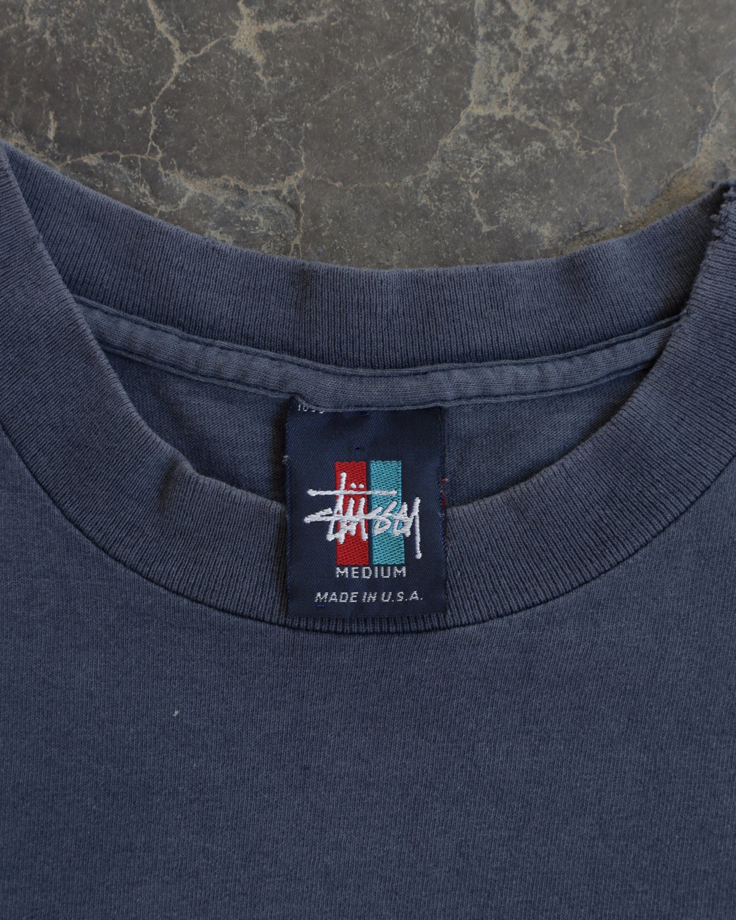 90s Stussy Island Boy Faded Tee - M