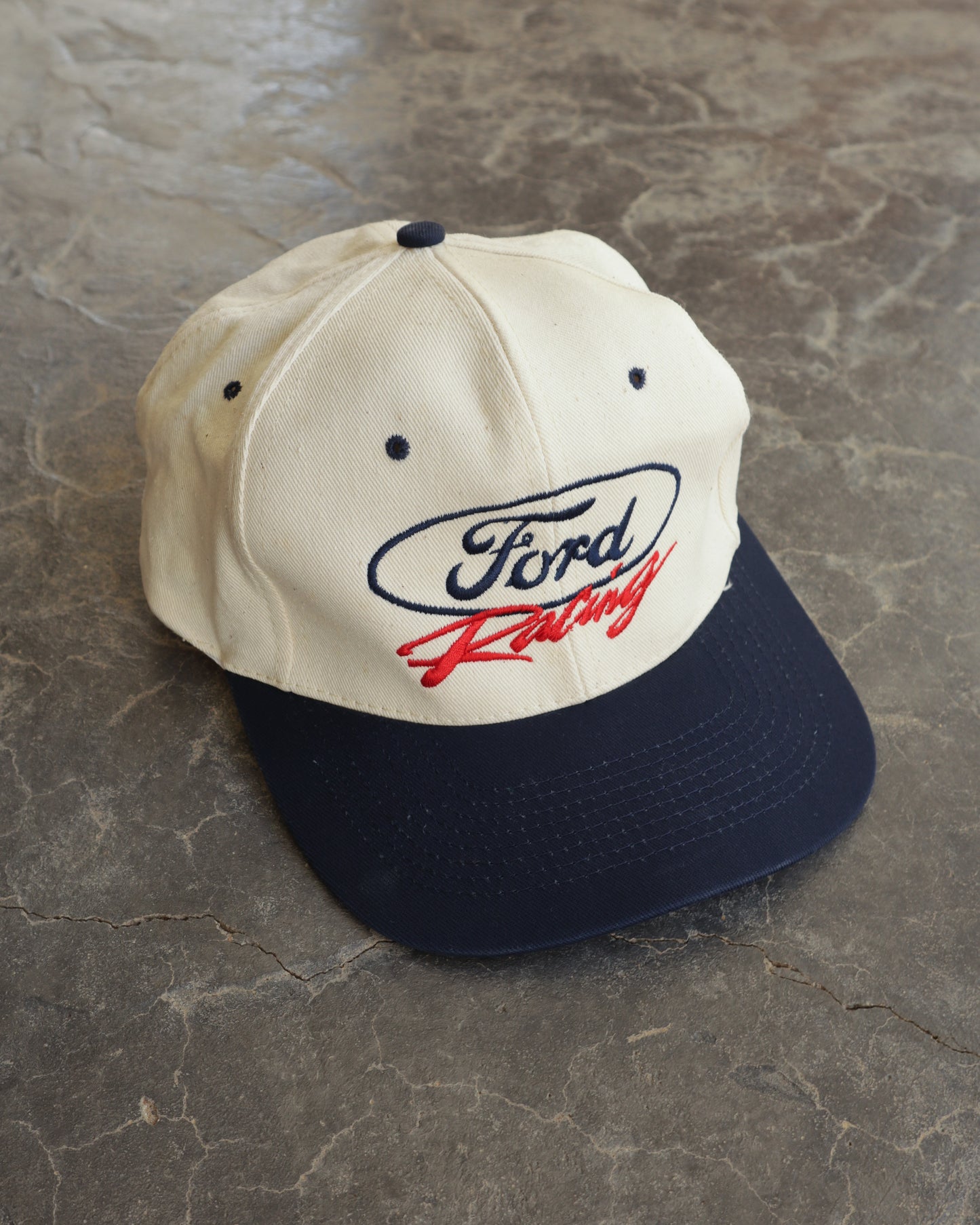 90s Ford Racing Snapback Hat - OS
