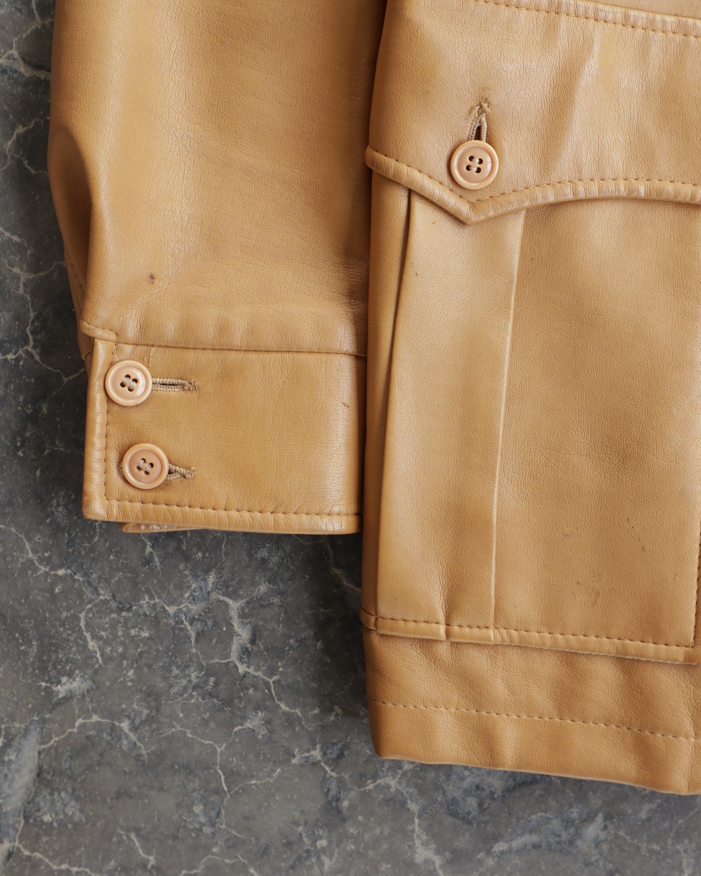 80s Ventura Hide Trench Leather Jacket - Women’s S