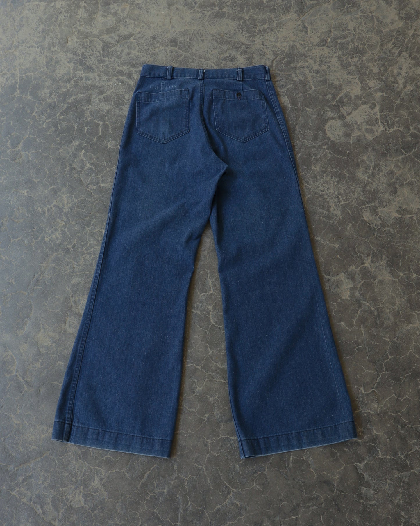 70s Navy Flare Pants - 32 x 32