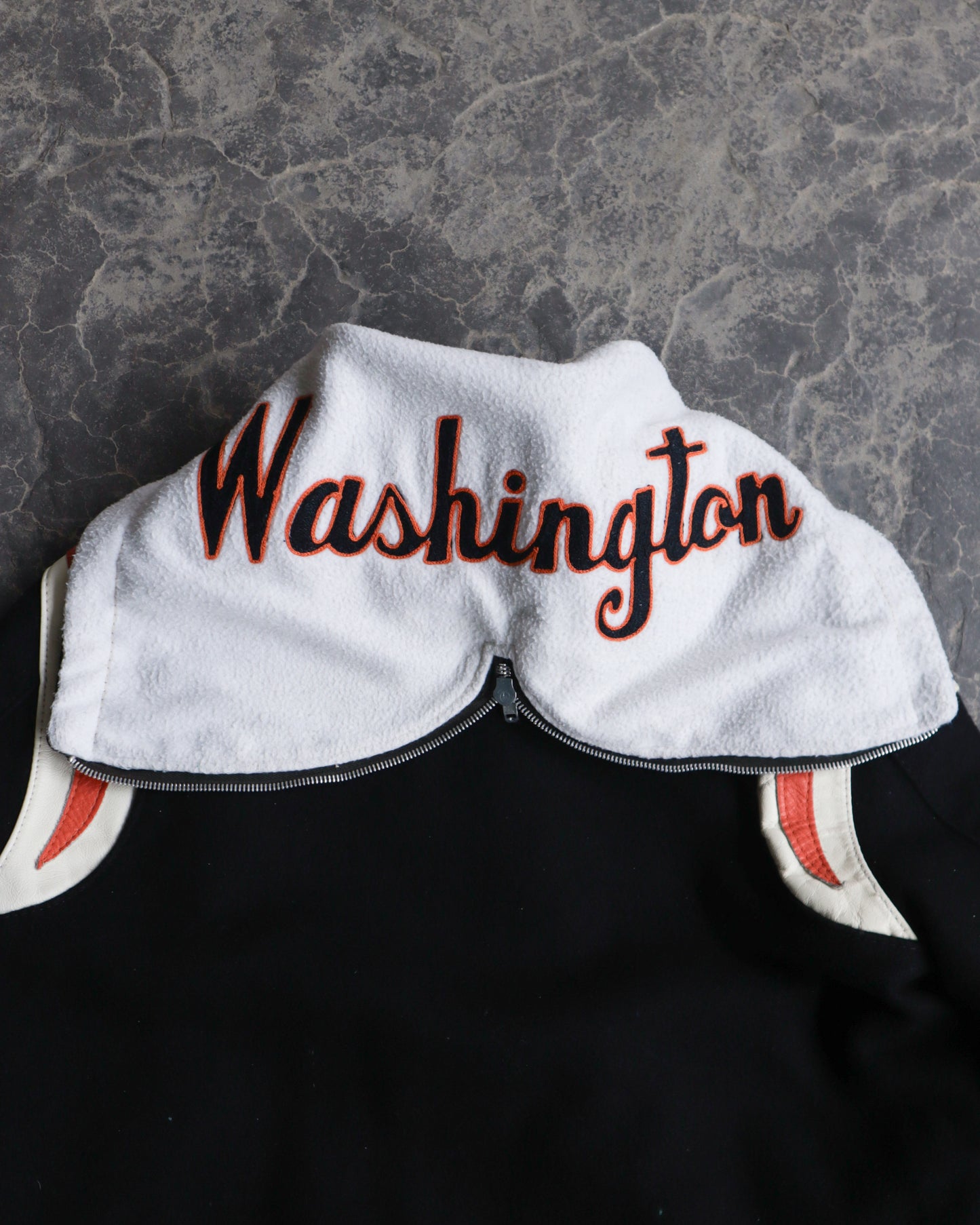 80s Varsity Hooded Cropped Jacket - Women’s M