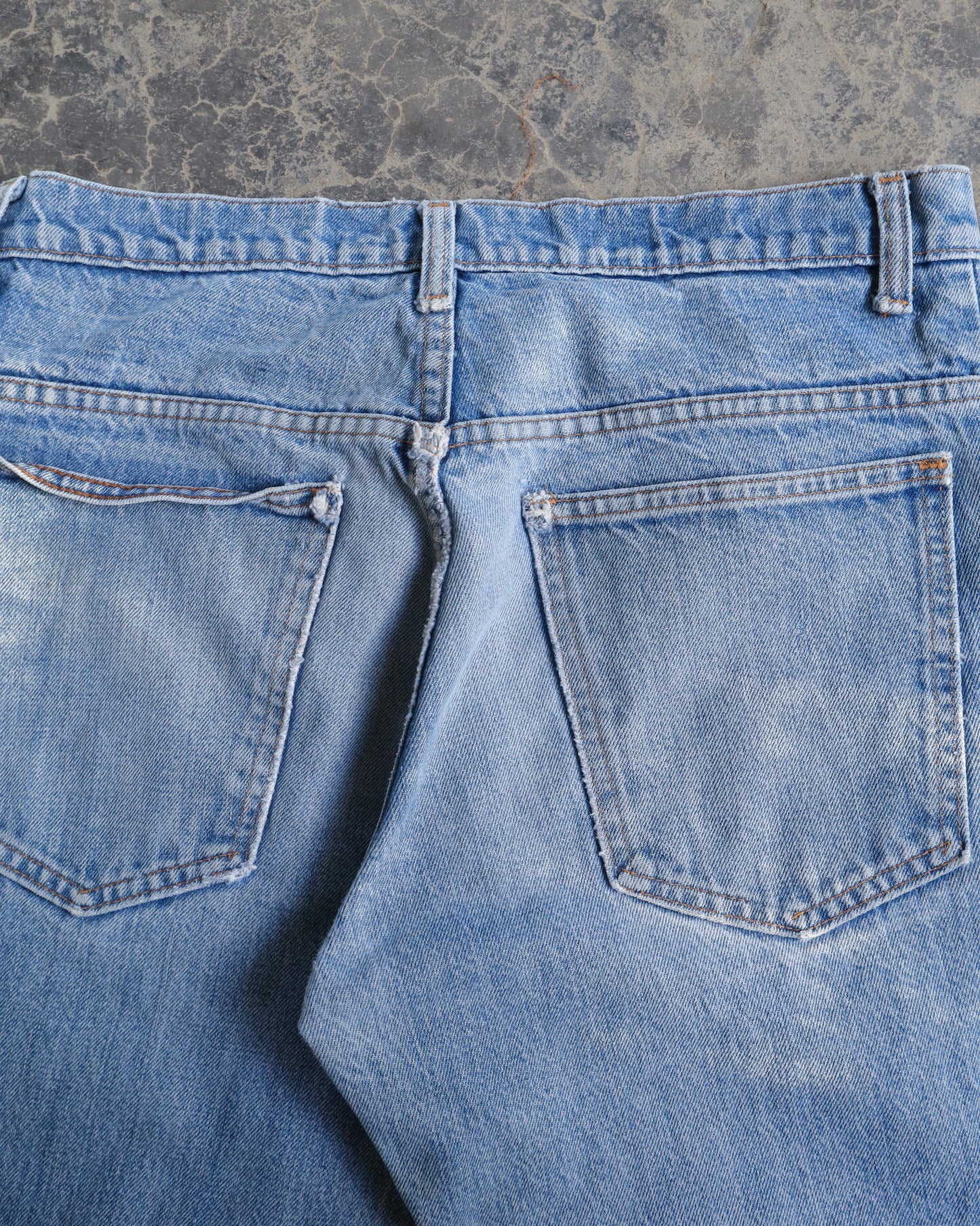 70s Light Wash Denim Pants - 34 x 29