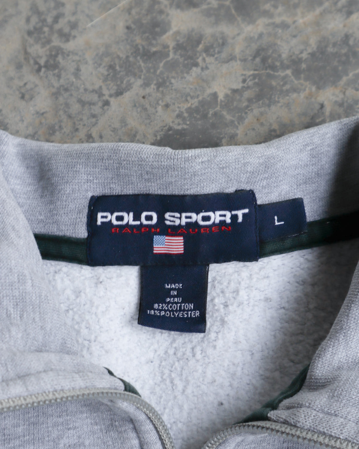 90s Polo Sport Quarter Zip Sweatshirt - L