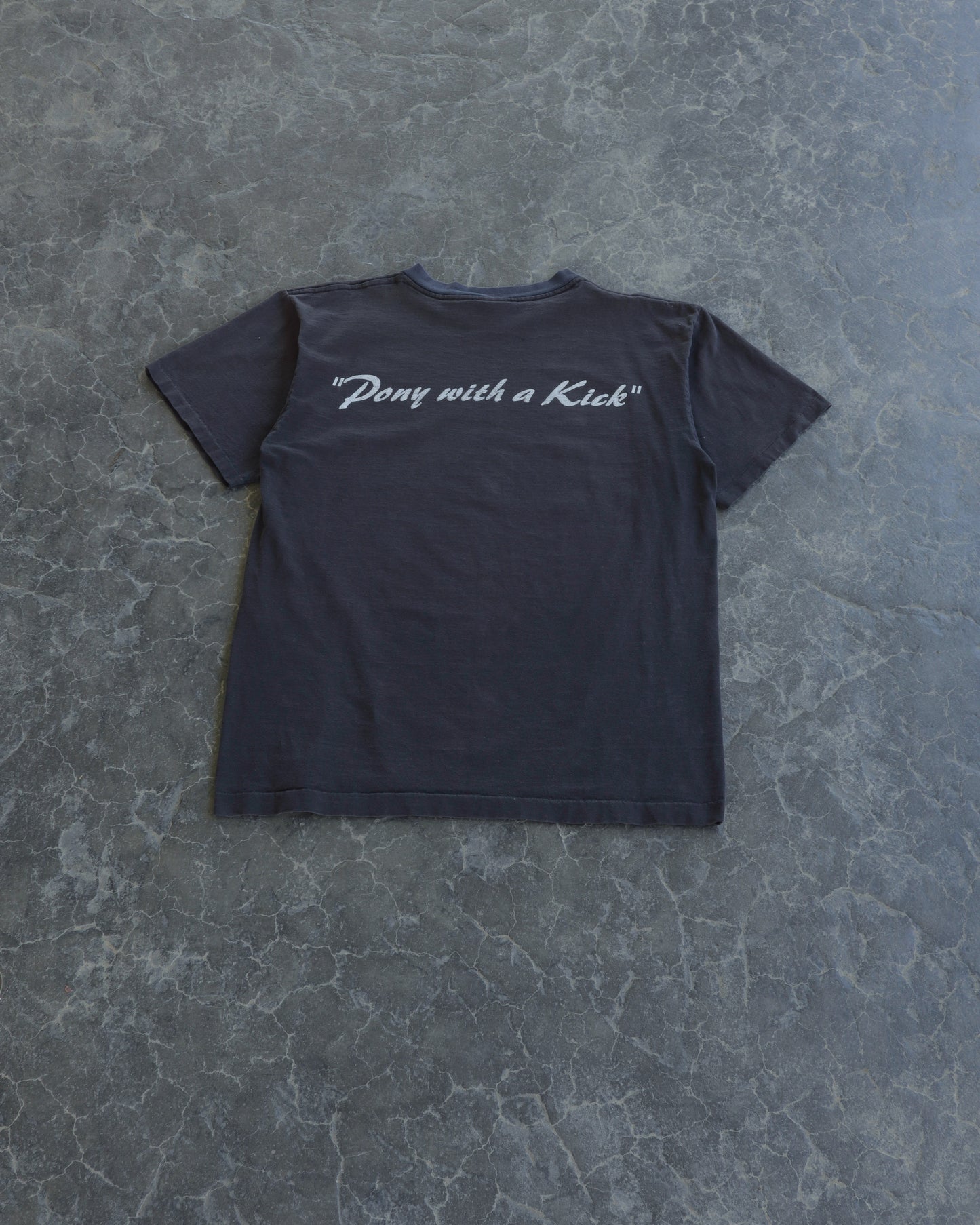 90s Mustang the Legend Faded Black Tee - L