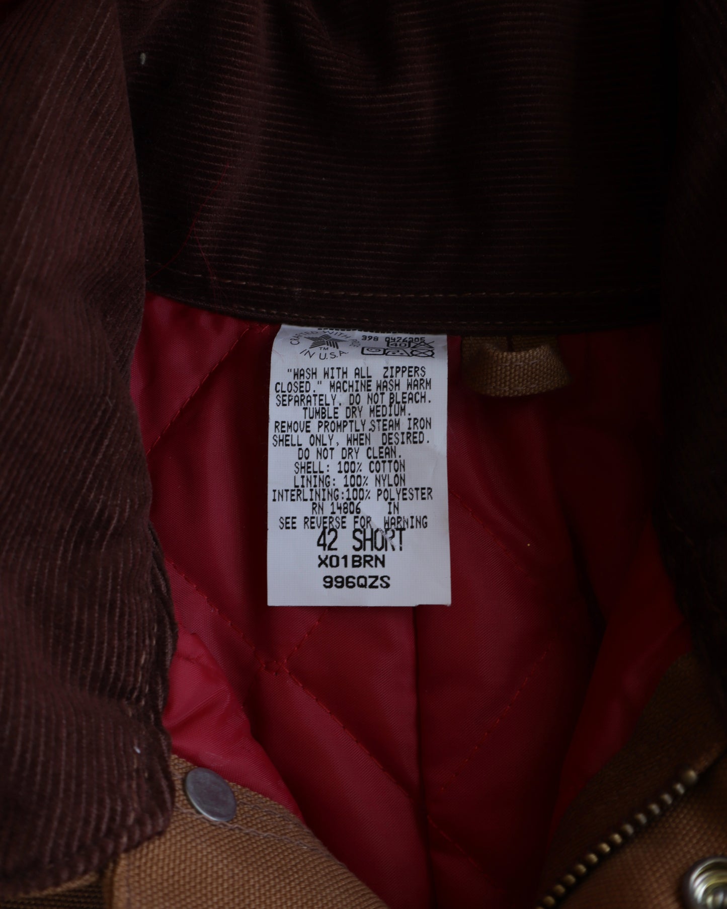 Modern Carhartt Insulated Cropped Coverall Jacket - M/L