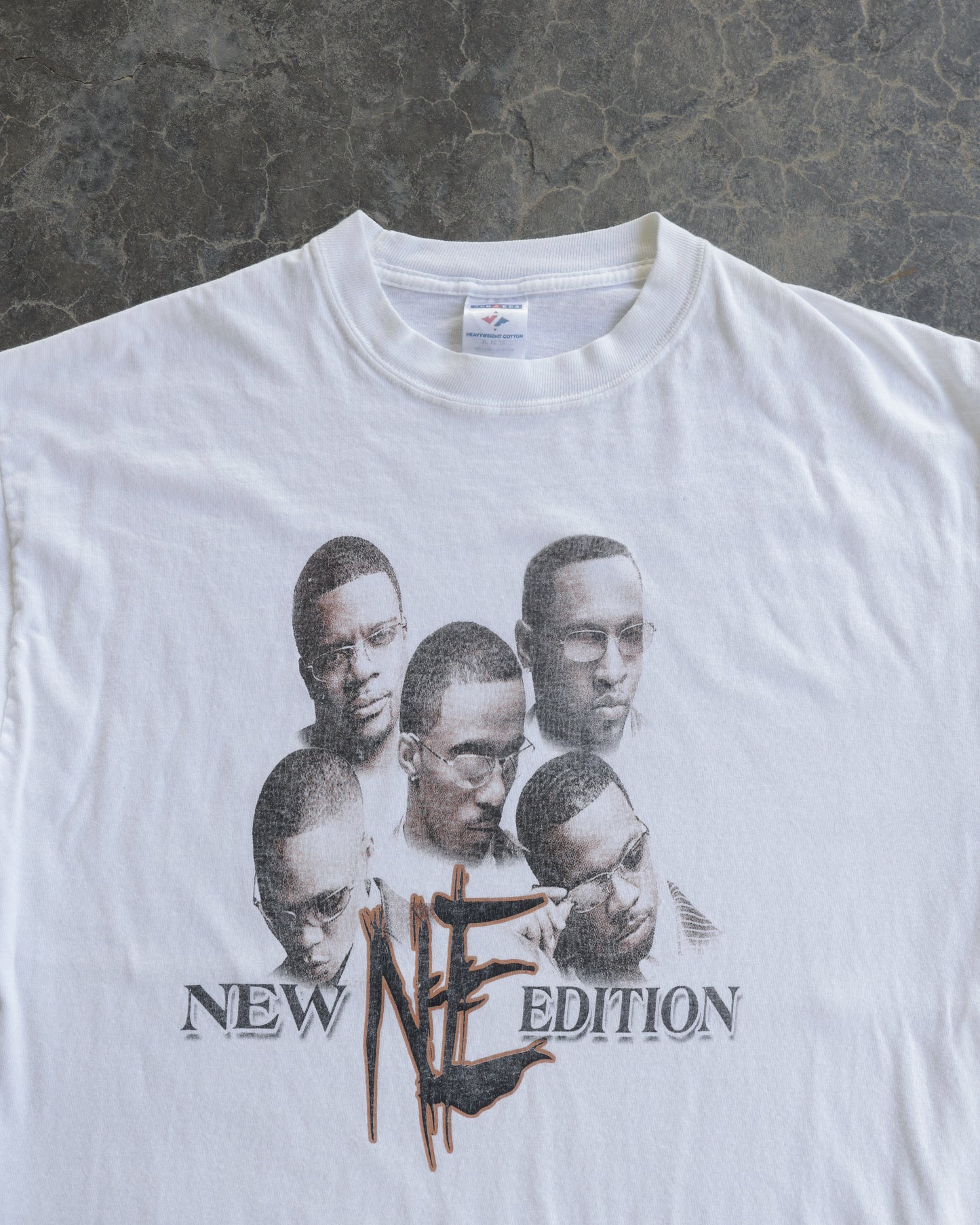 90s New Edition, Brian McKnight, Raheem White Tee - XL
