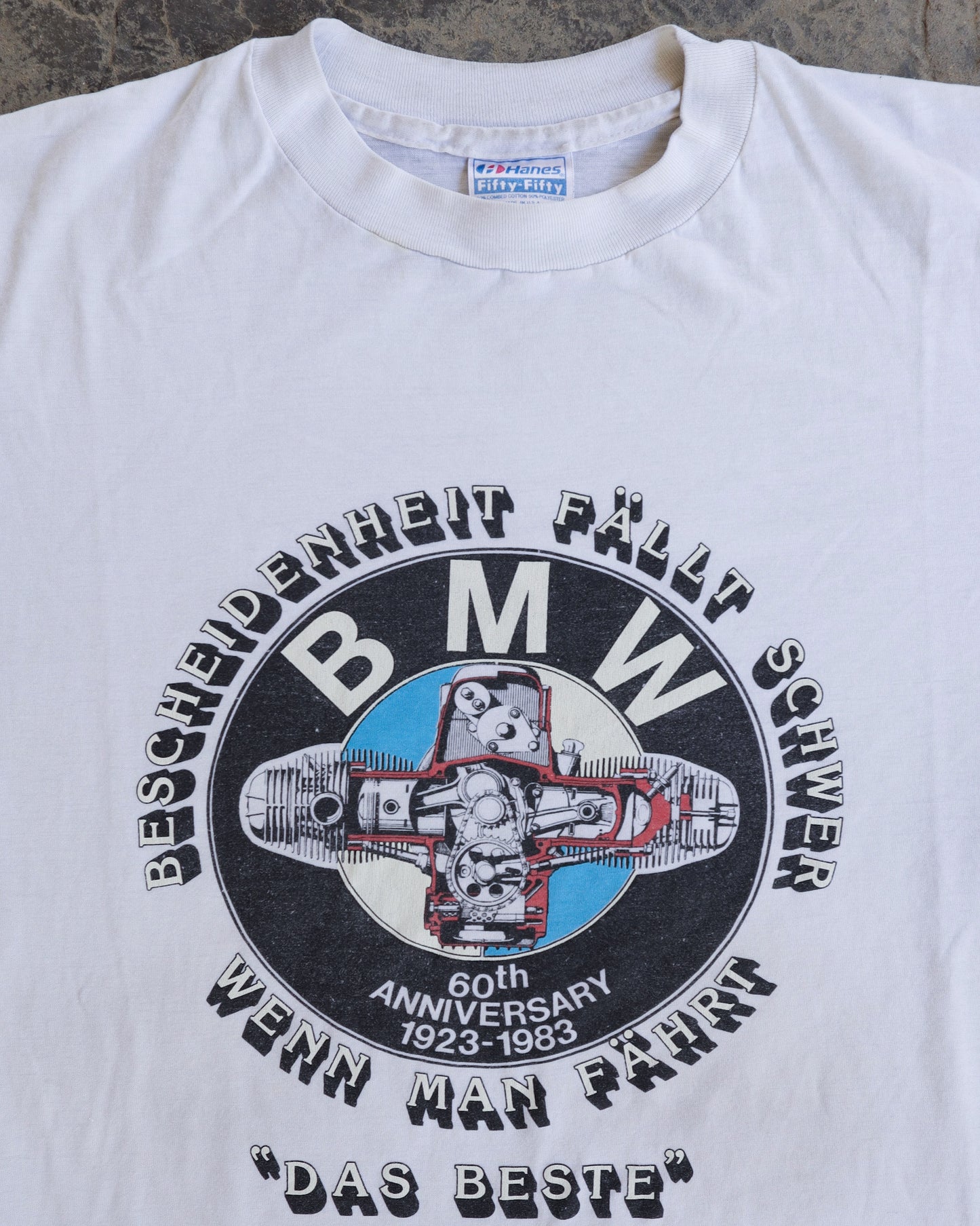 80s BMW Das Beste White T-shirt - XL