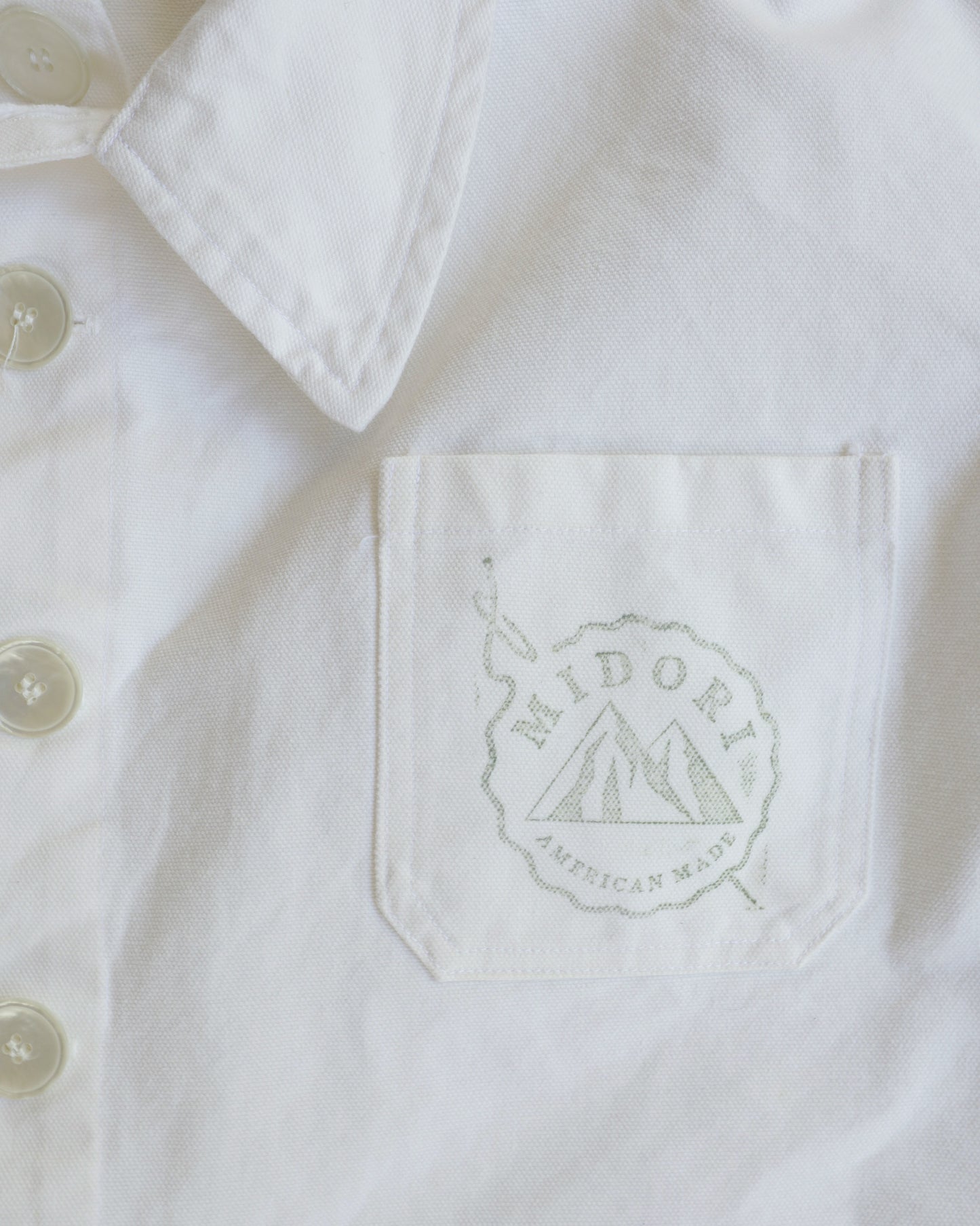 90s Midori White Chore Jacket - L