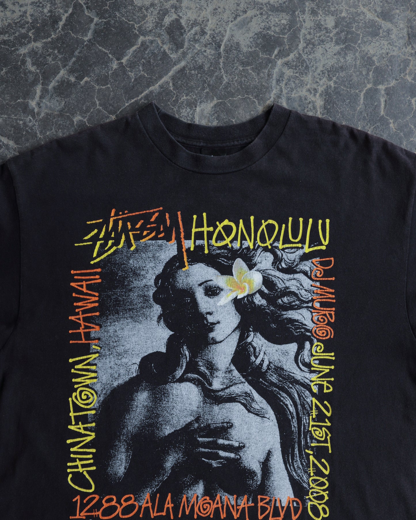 00s Stussy Birth Of Venus Honolulu Tee - L