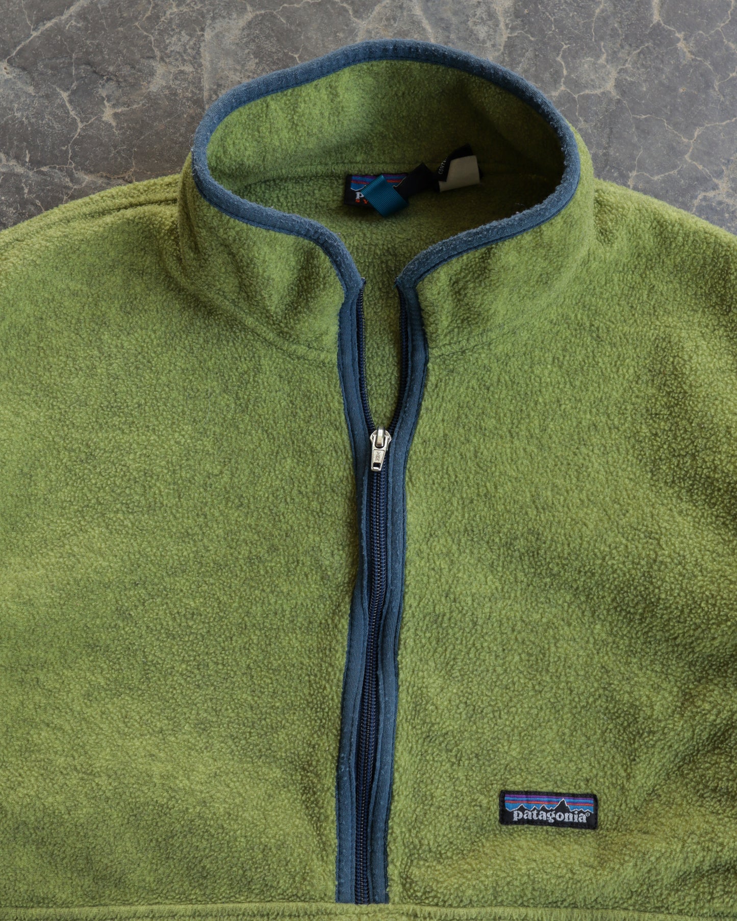 00s Patagonia Synchilla Half Zip Lime Green Sweatshirt - L