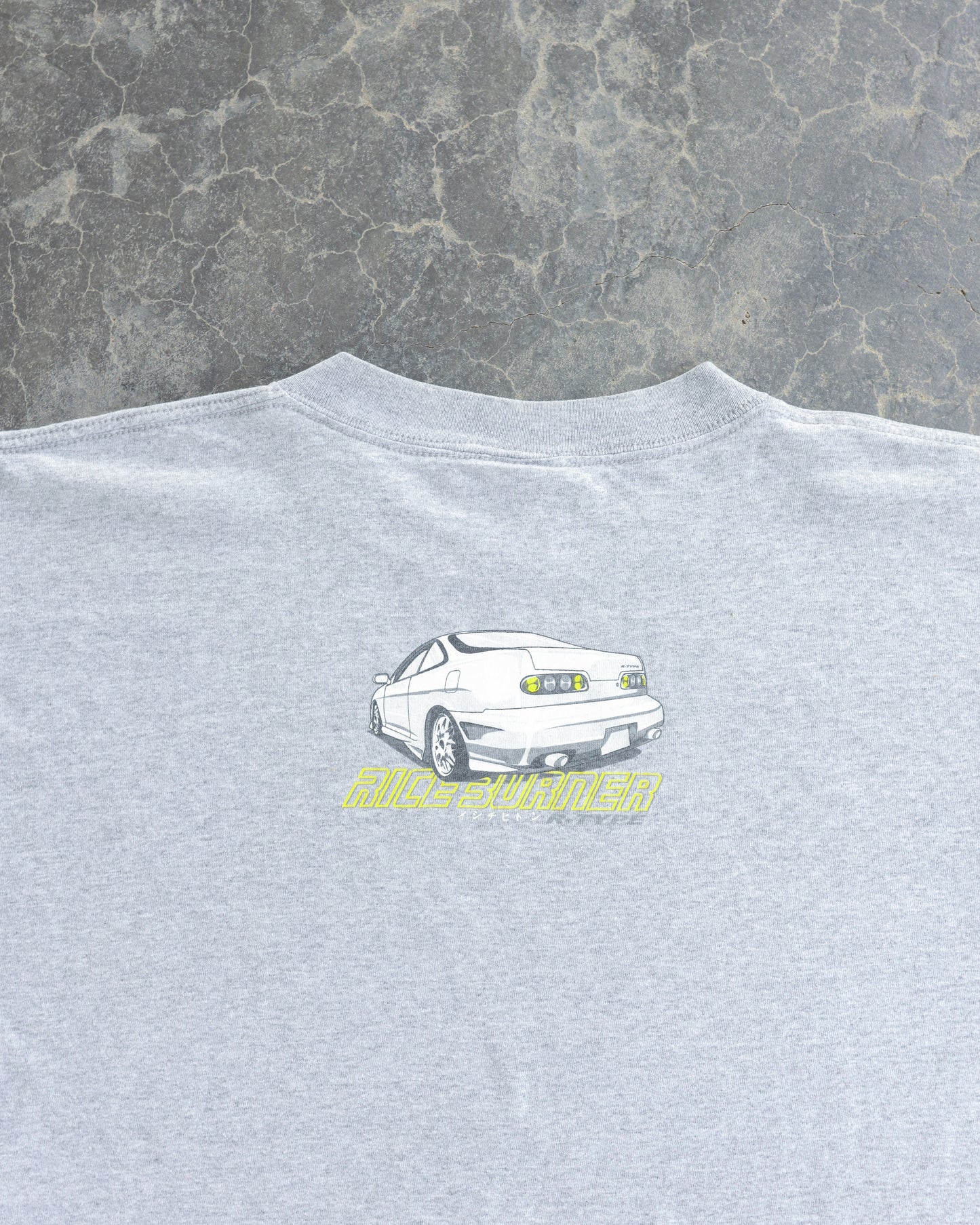 90s JDM Acura Rice Burner Grey Tee - XL