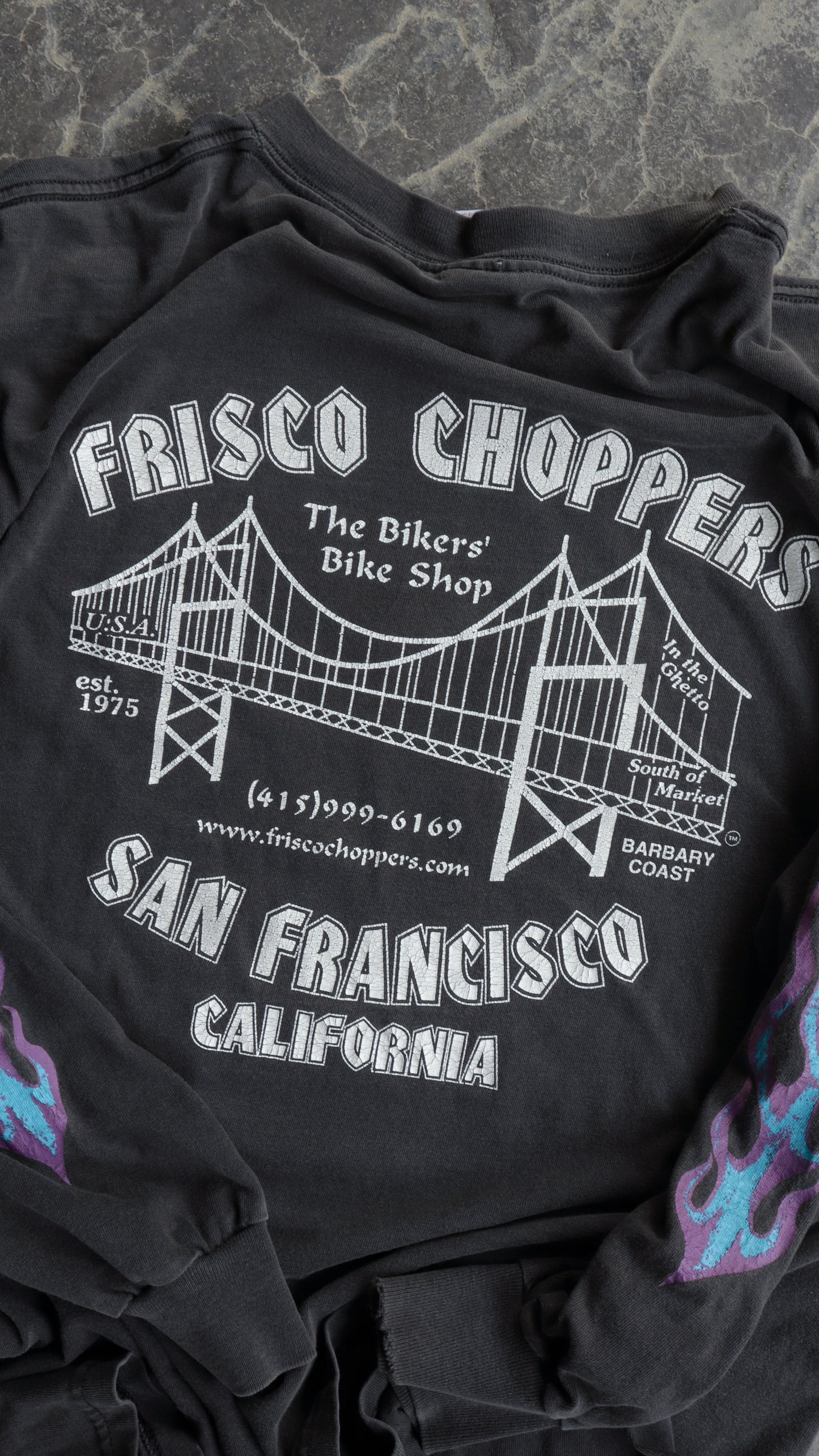 90s Frisco Choppers Long Sleeve Shirt - L