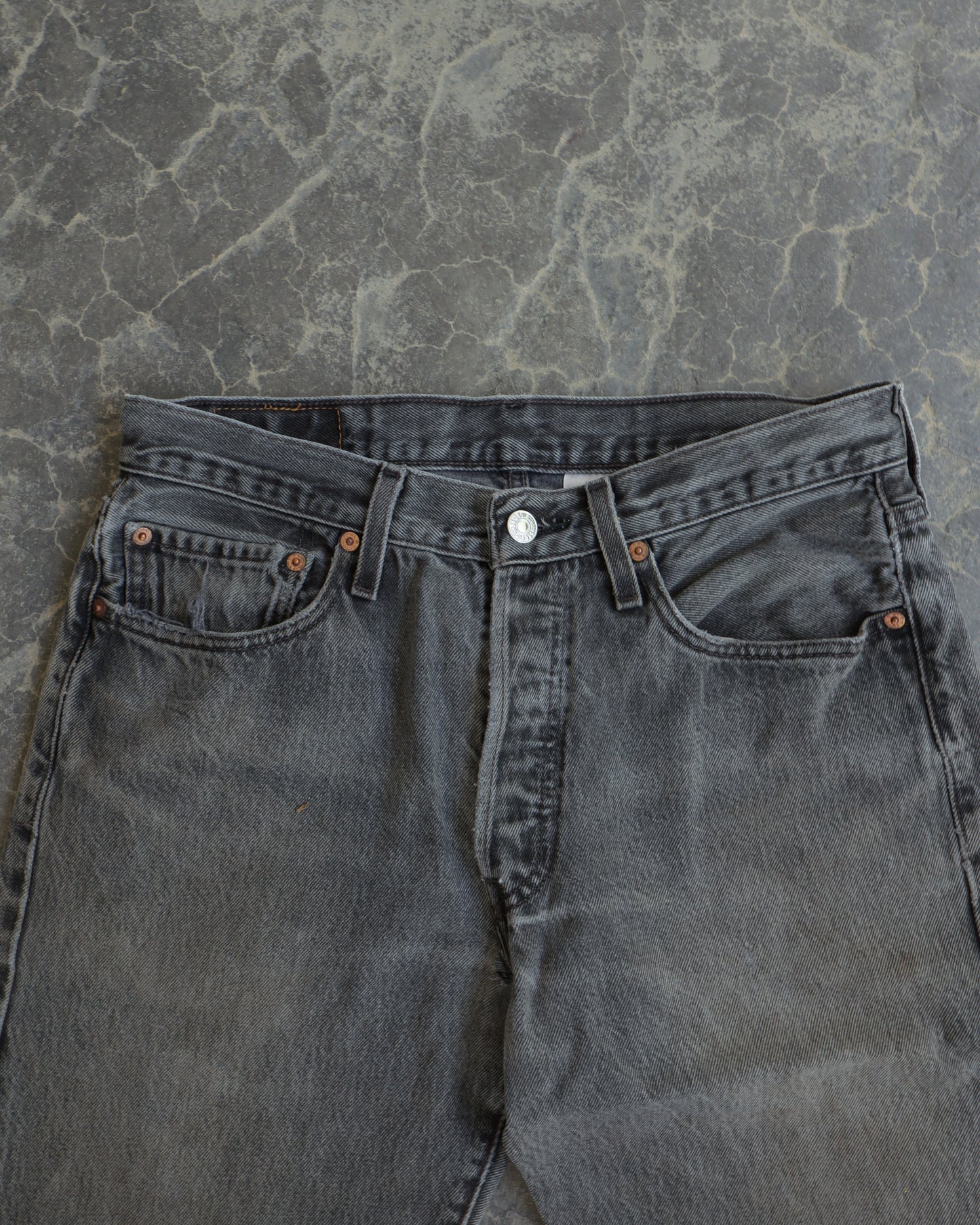 00s Levis 501 Faded Gray Denim Pants - 32 x 34